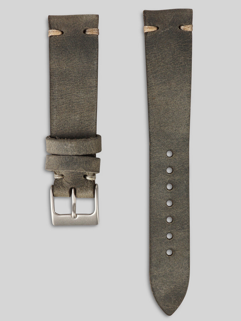 Oiled Leather Watch Strap - Slate