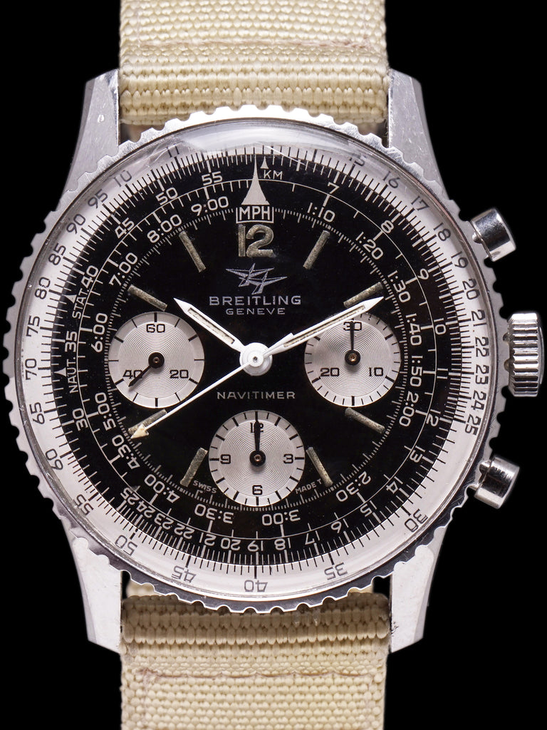 1966 Breitling Navitimer (Ref. 806) Gilt "Twin Jets" Portugiese Import Stamp