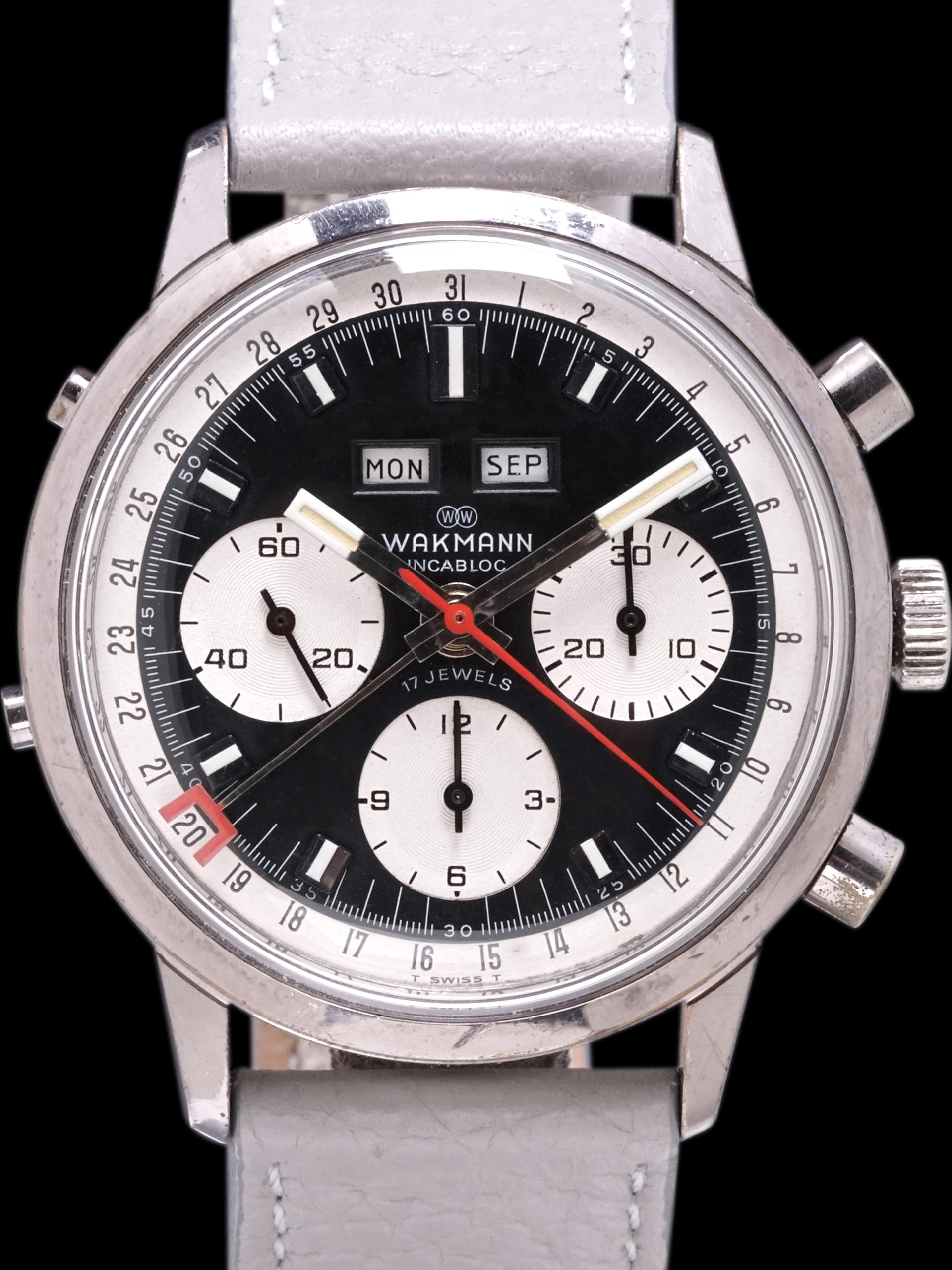 1970s Wakmann Triple Calendar Chronograph (Ref. 1315.30.74) "Jumbo"