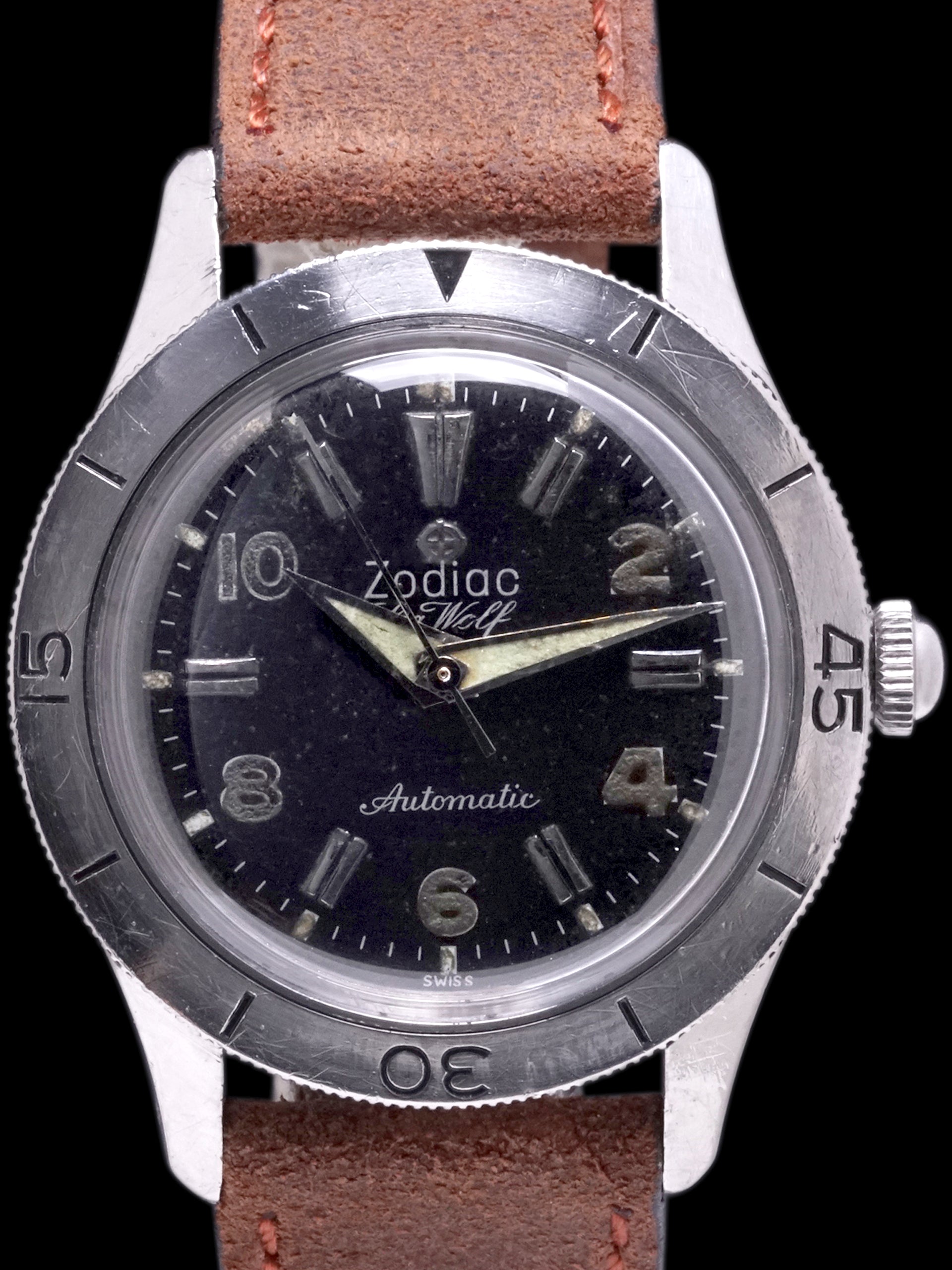 1950s Zodiac Sea Wolf (Ref. 699) "Screw-Back Case"