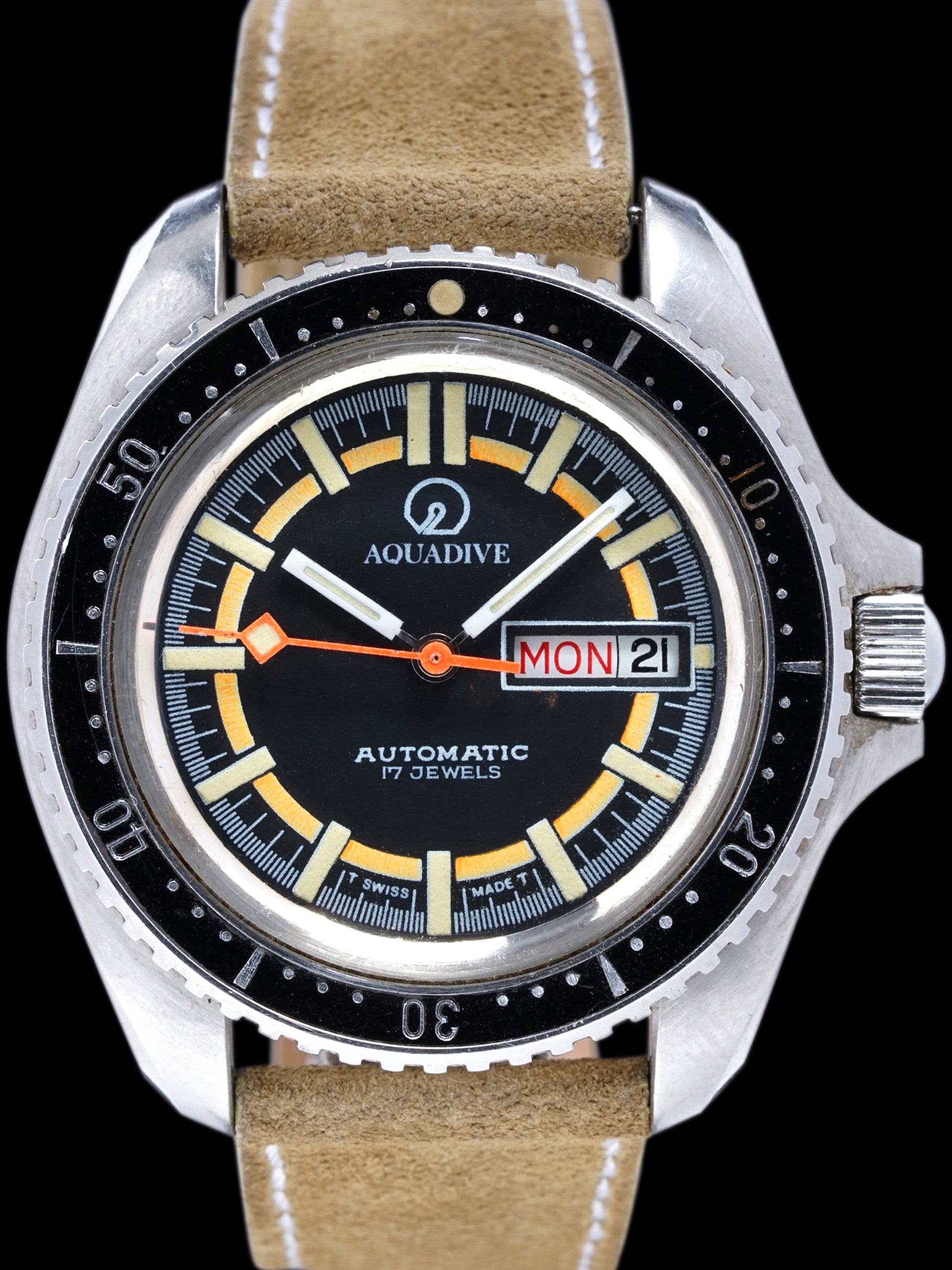 1970s Aquadive Automatic (Ref. 503.305) "Monnin Case"