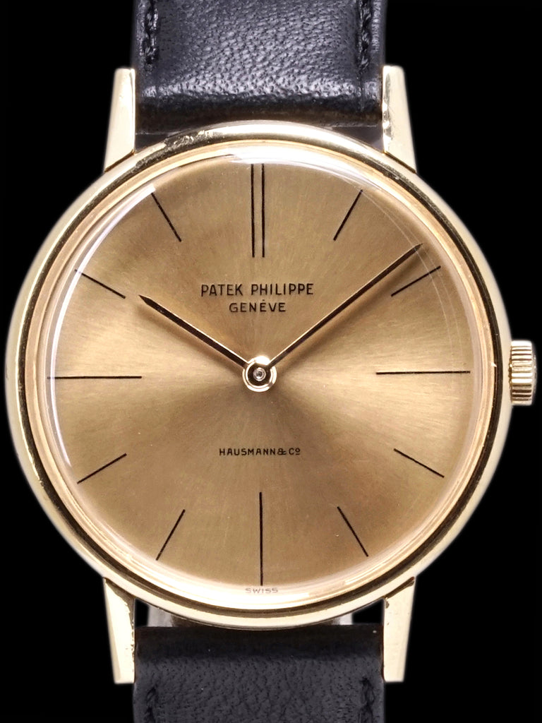 1960s Patek Philippe Calatrava 18K YG (Ref. 2592-1) "Hausmann & Co." Dial