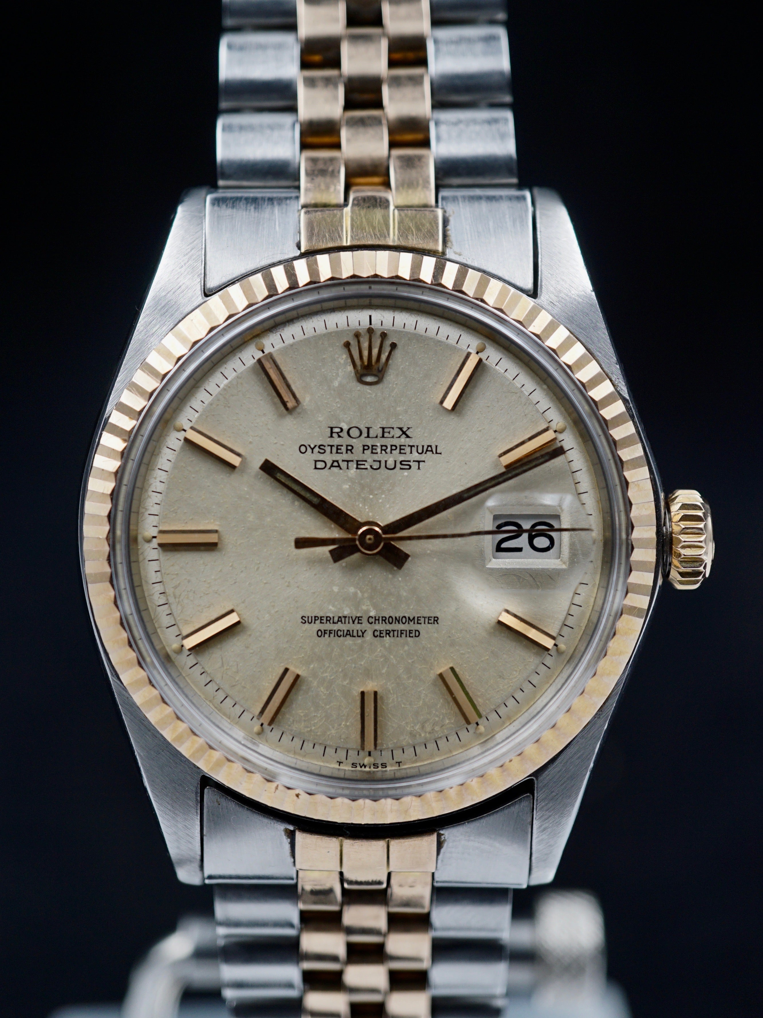 1971 Rolex Datejust Rose Gold & Stainless Steel (Ref. 1601) W/ Box and Papers
