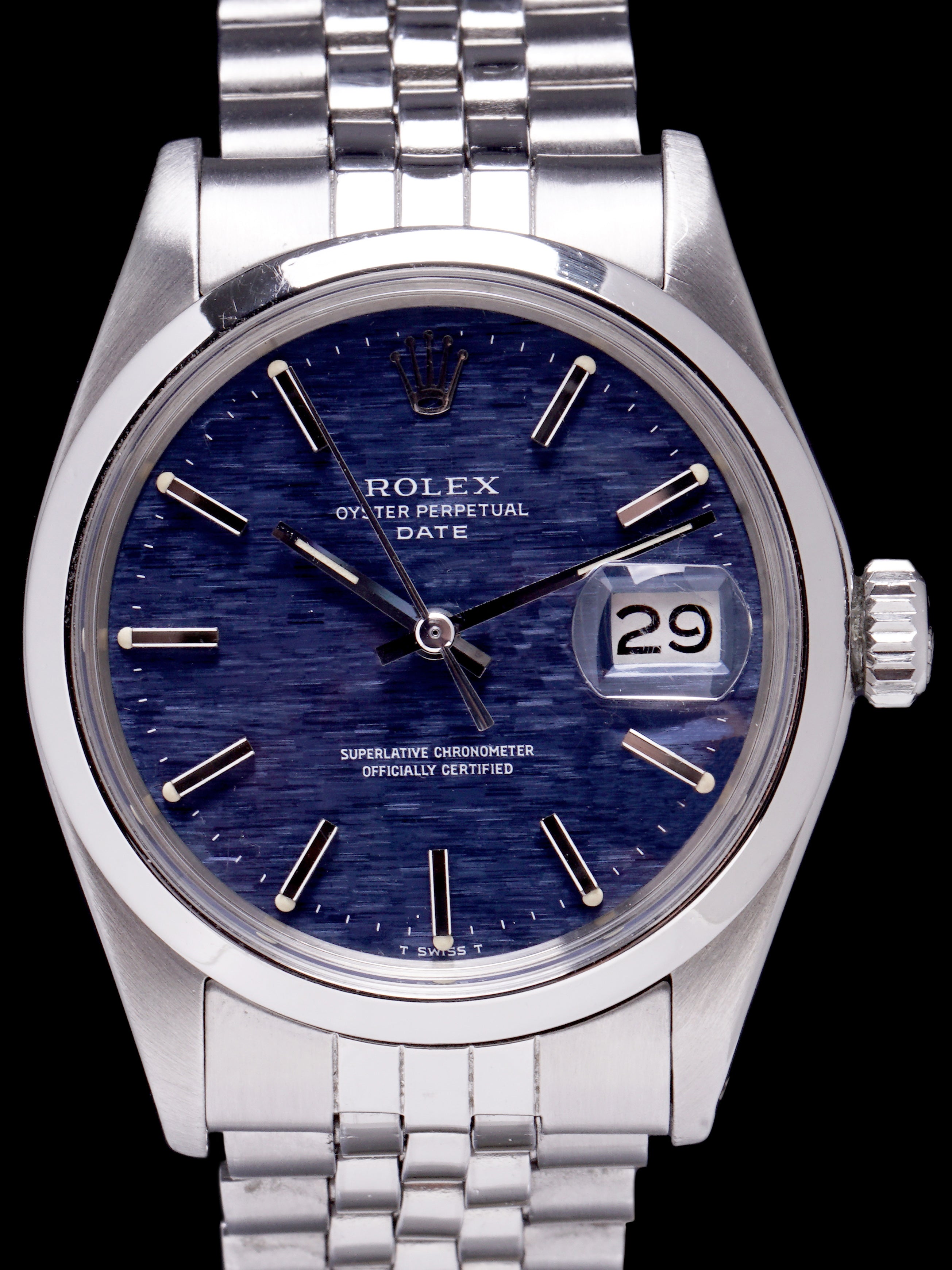 1971 Rolex Oyster Perpetual Date (Ref. 1500) Blue Mosaic Dial