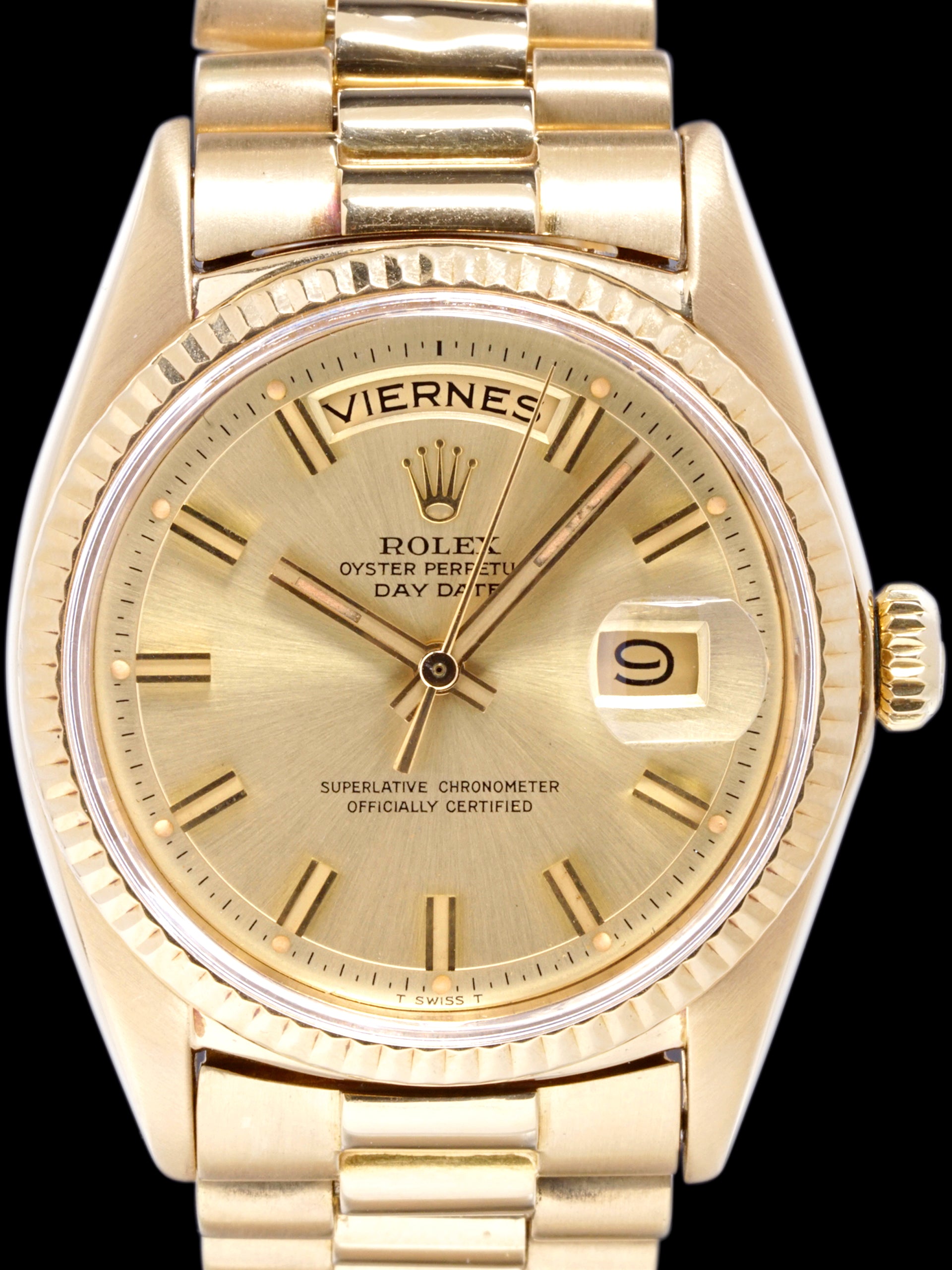 1971 Rolex Day-Date (Ref. 1803) 18K YG "Wide Boy"