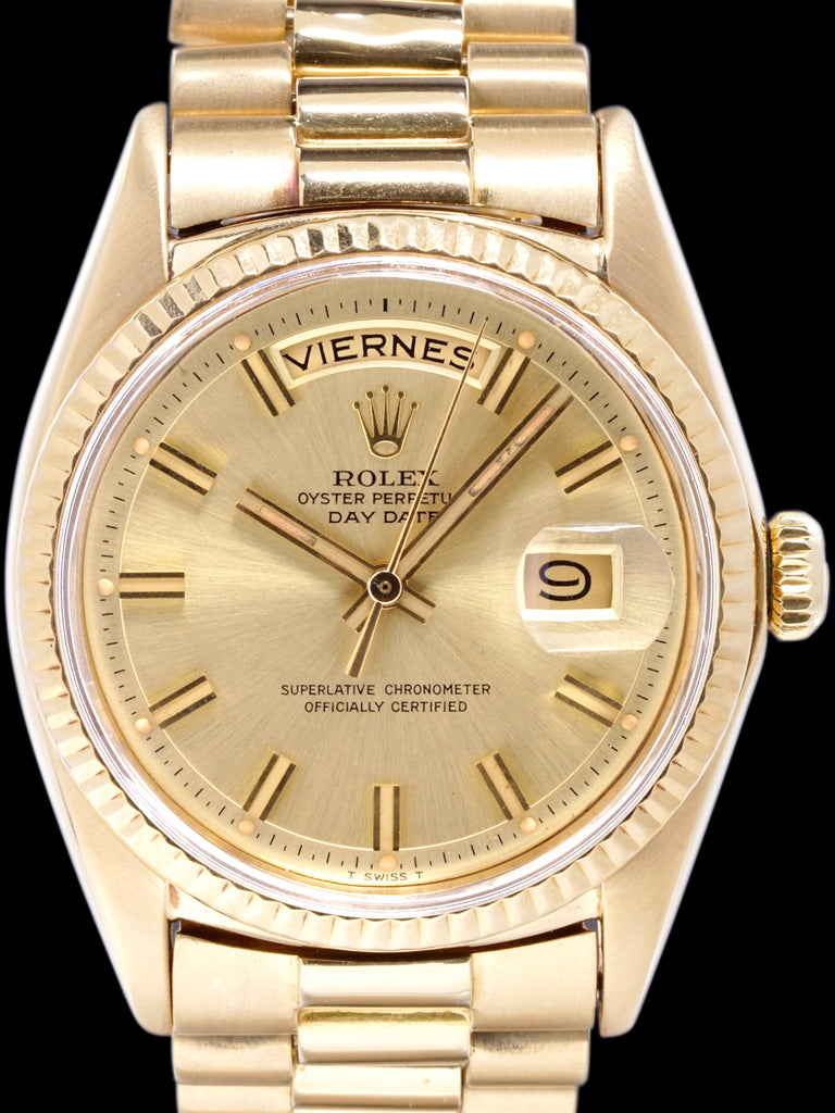 1971 Rolex Day-Date (Ref. 1803) 18K YG "Wide Boy"