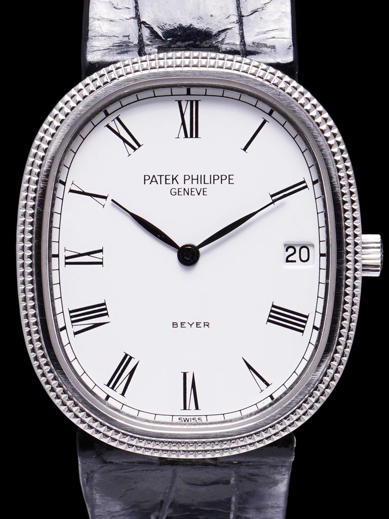 1986 Stainless Steel Patek Philippe Ellipse (Ref. 3931) "Beyer" Cosigned Dial W/ Archive