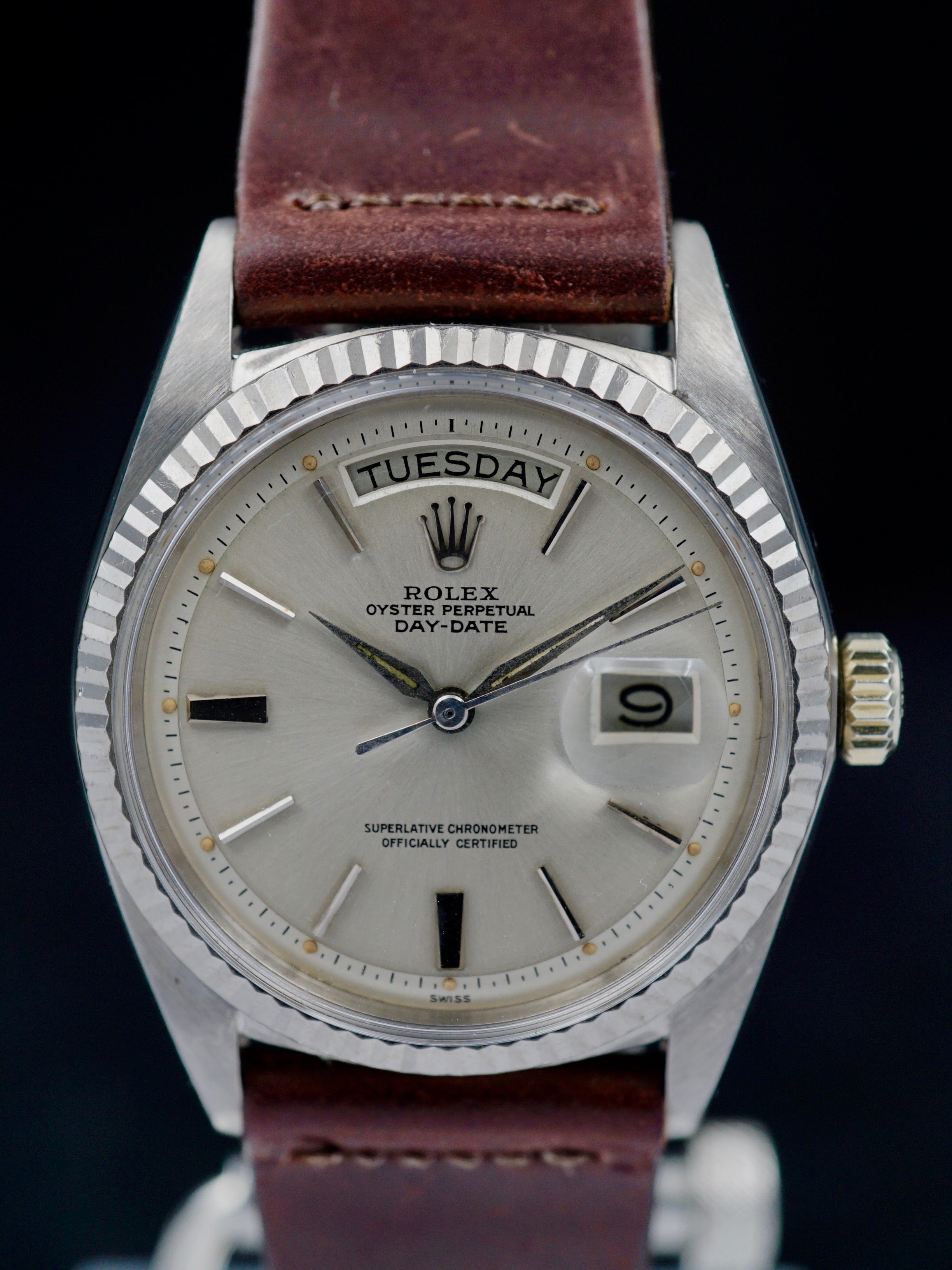 1962 Rolex Day Date Ref. 1803 18k WG "Dauphine Hands"