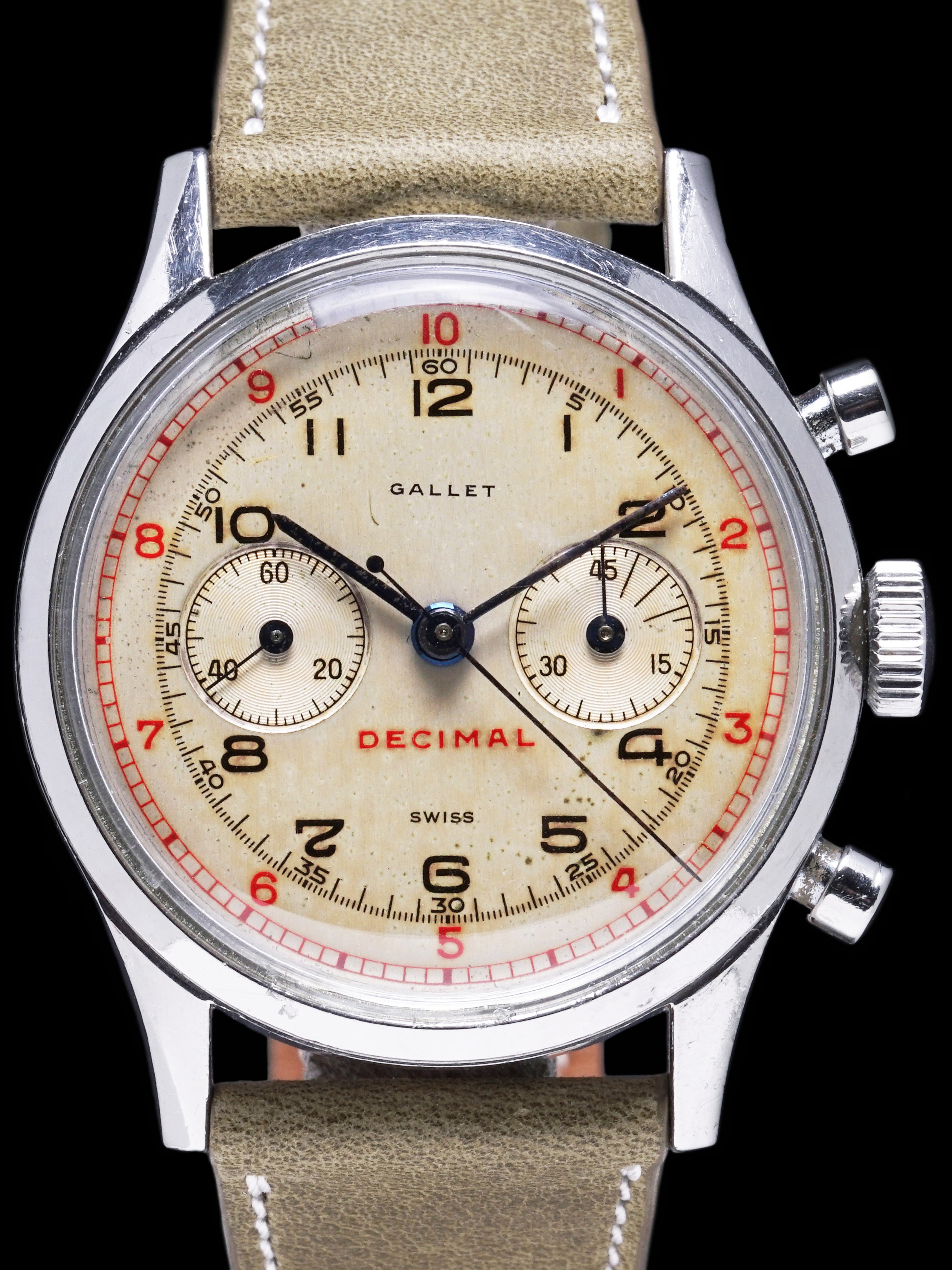 1960s Gallet MultiChron 45 Decimal Chronograph