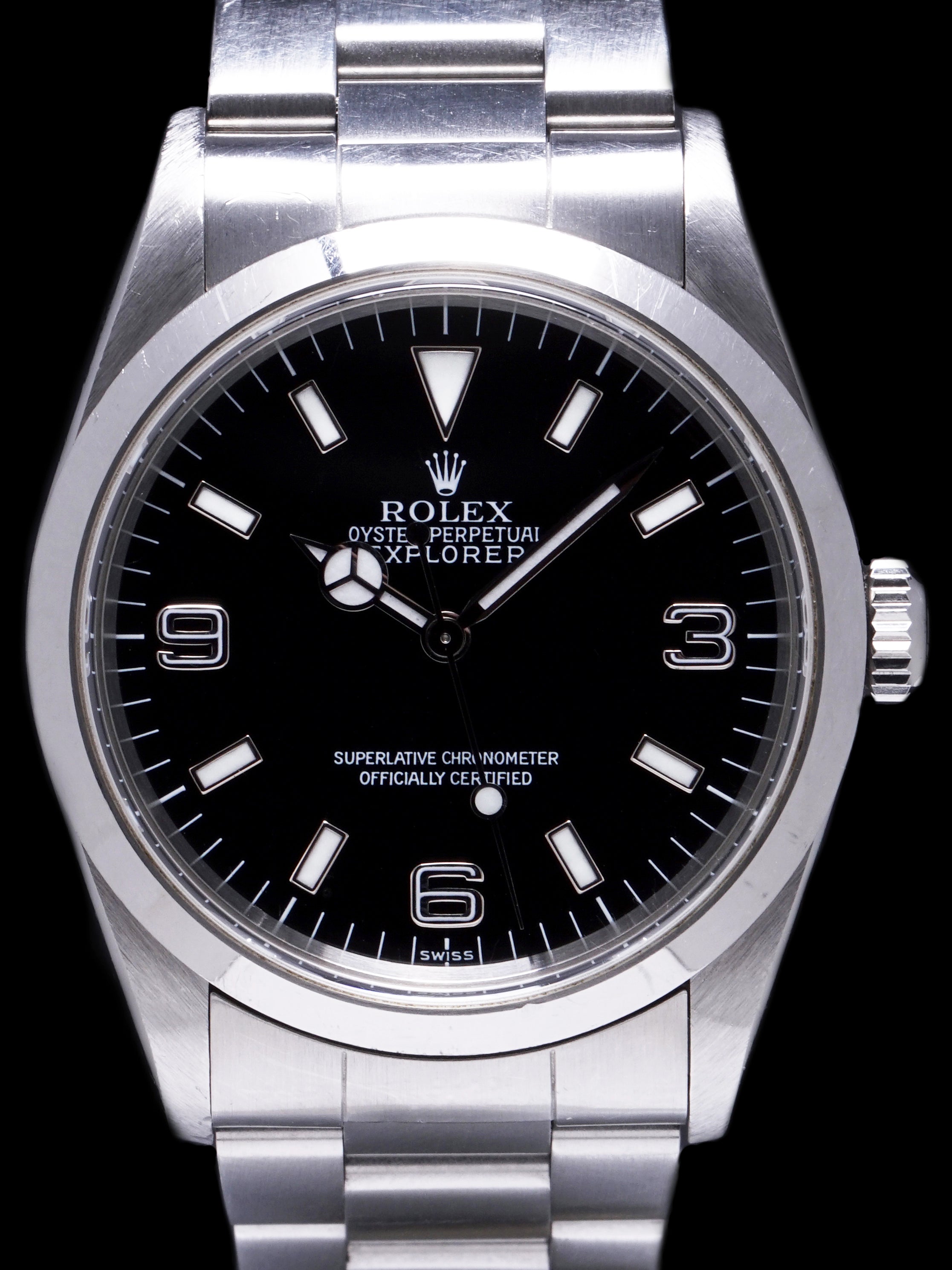 Unpolished 1999 Rolex Explorer I (Ref. 14270) SWISS Only