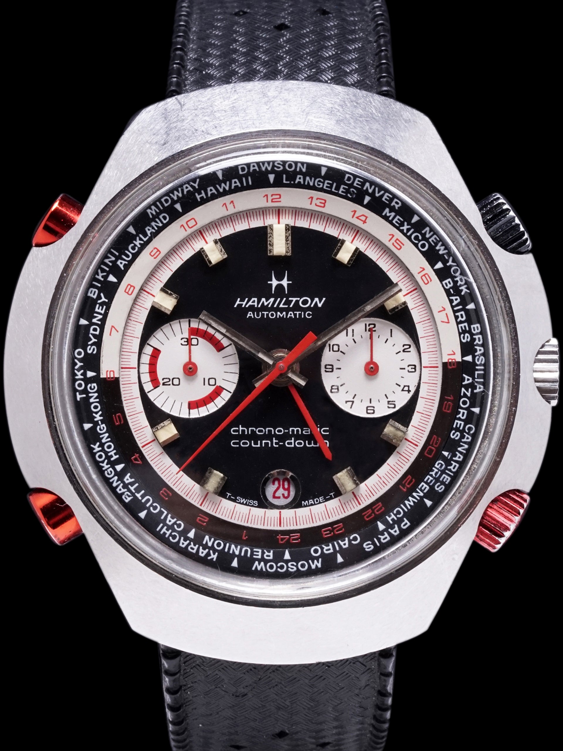 1970s Hamilton Count-Down GMT Chrono-Matic (Ref. 141001-3)