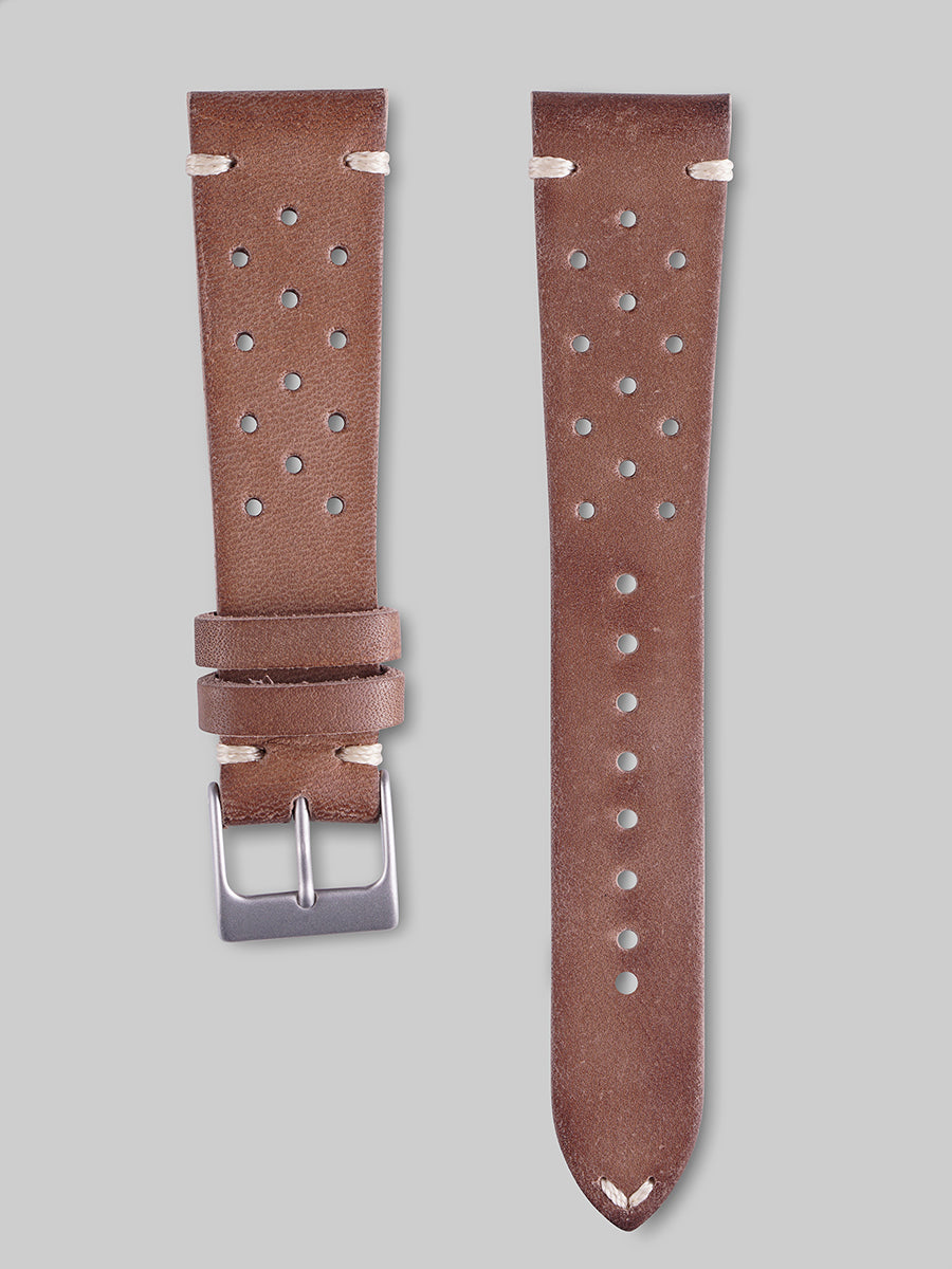 Calfskin Rally Watch Strap - Cedar