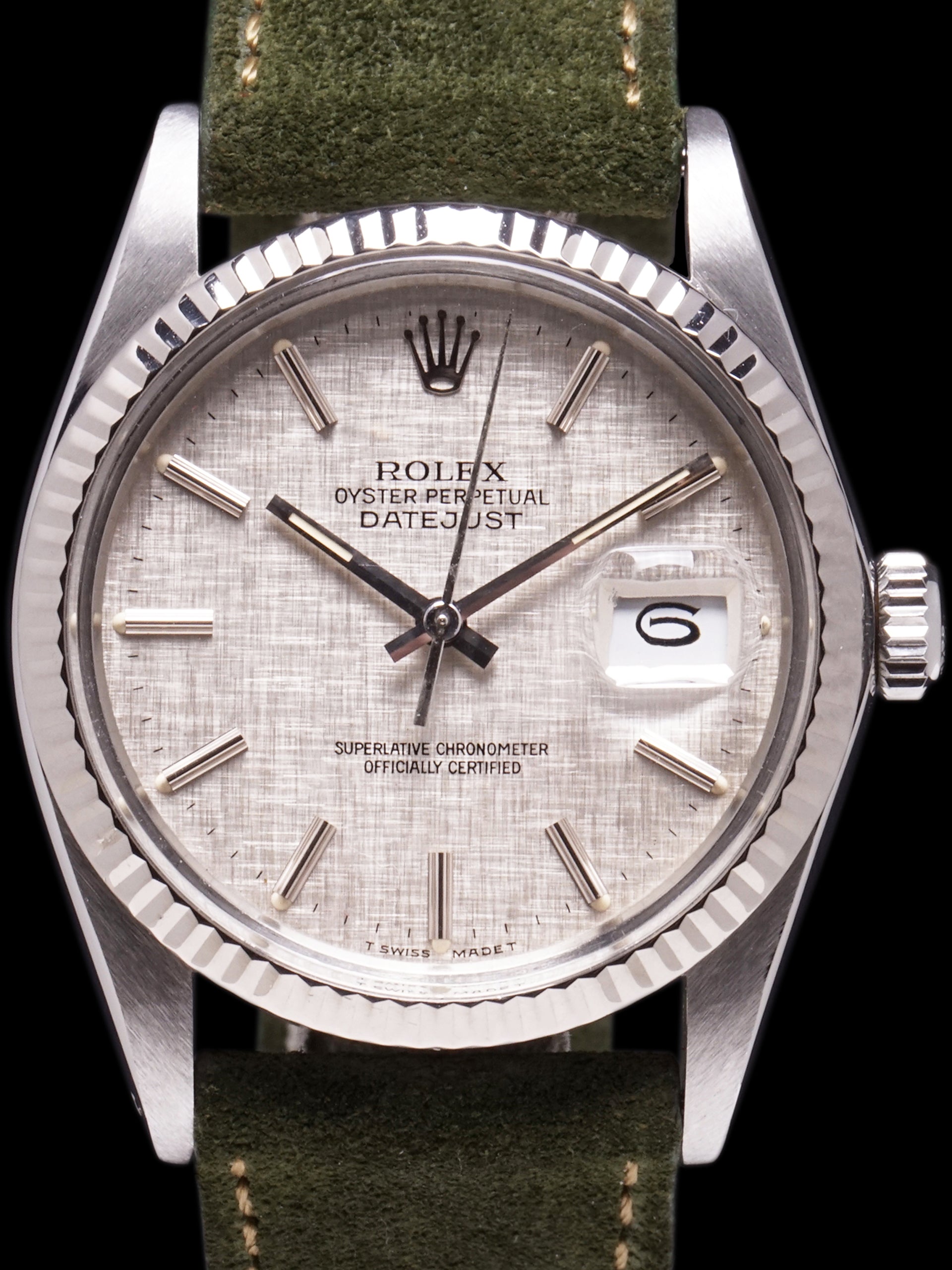 1985 Rolex Datejust (Ref. 16014) Linen Dial