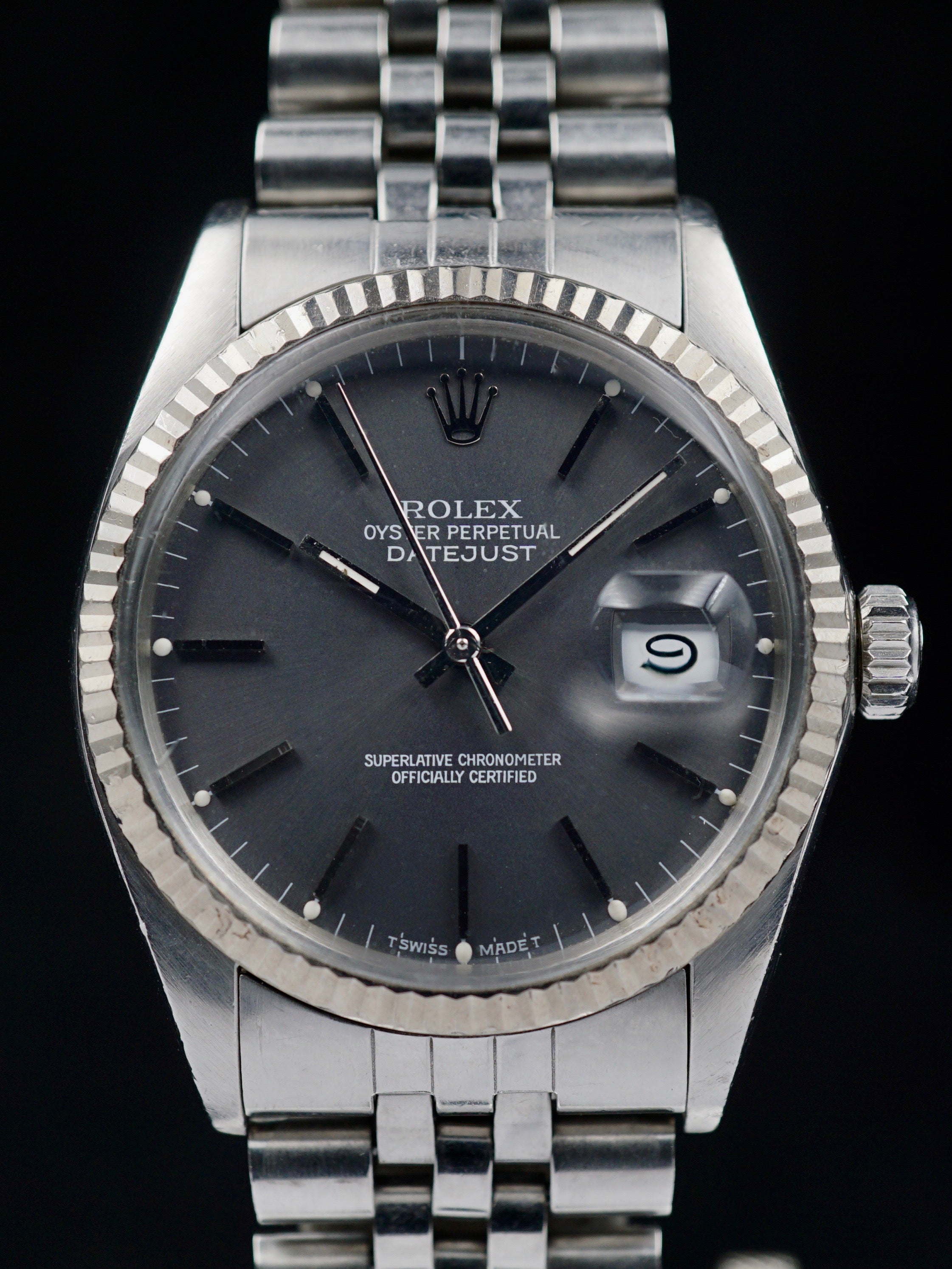 1985 Rolex Datejust (Ref. 16014) Grey Dial