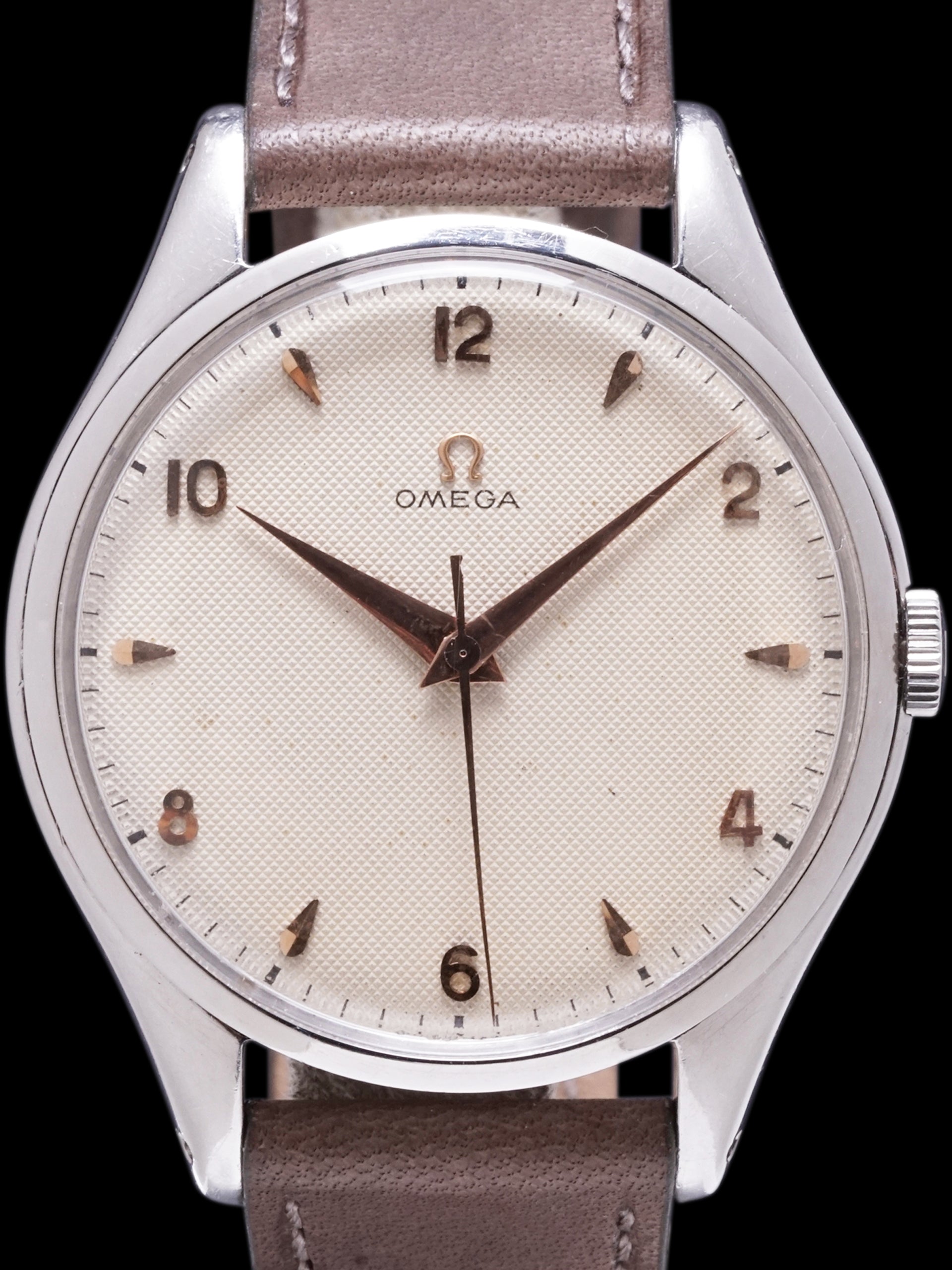 1952 Omega Jumbo (Ref. 2506-12 SC) "Honeycomb Dial" Cal. 283