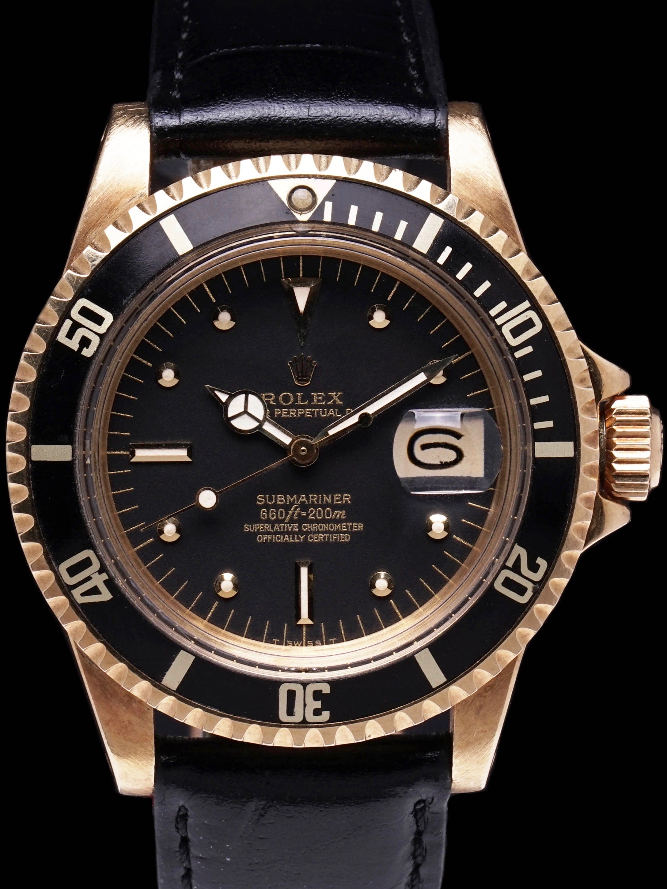 1973 Rolex Submariner Ref. 1680 18k YG