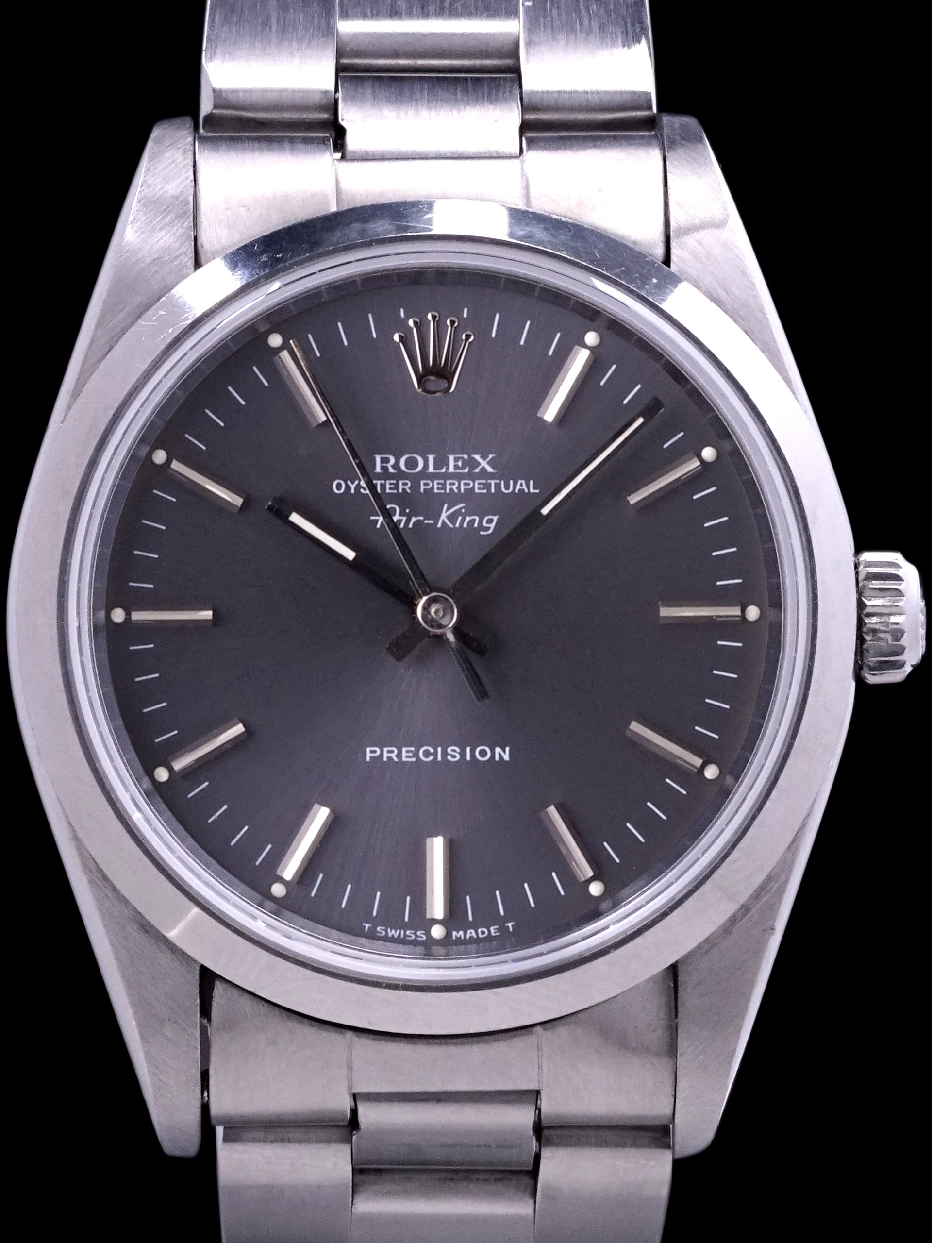 *Unpolished* 1991 Rolex Air-King (Ref. 14000) Grey Dial