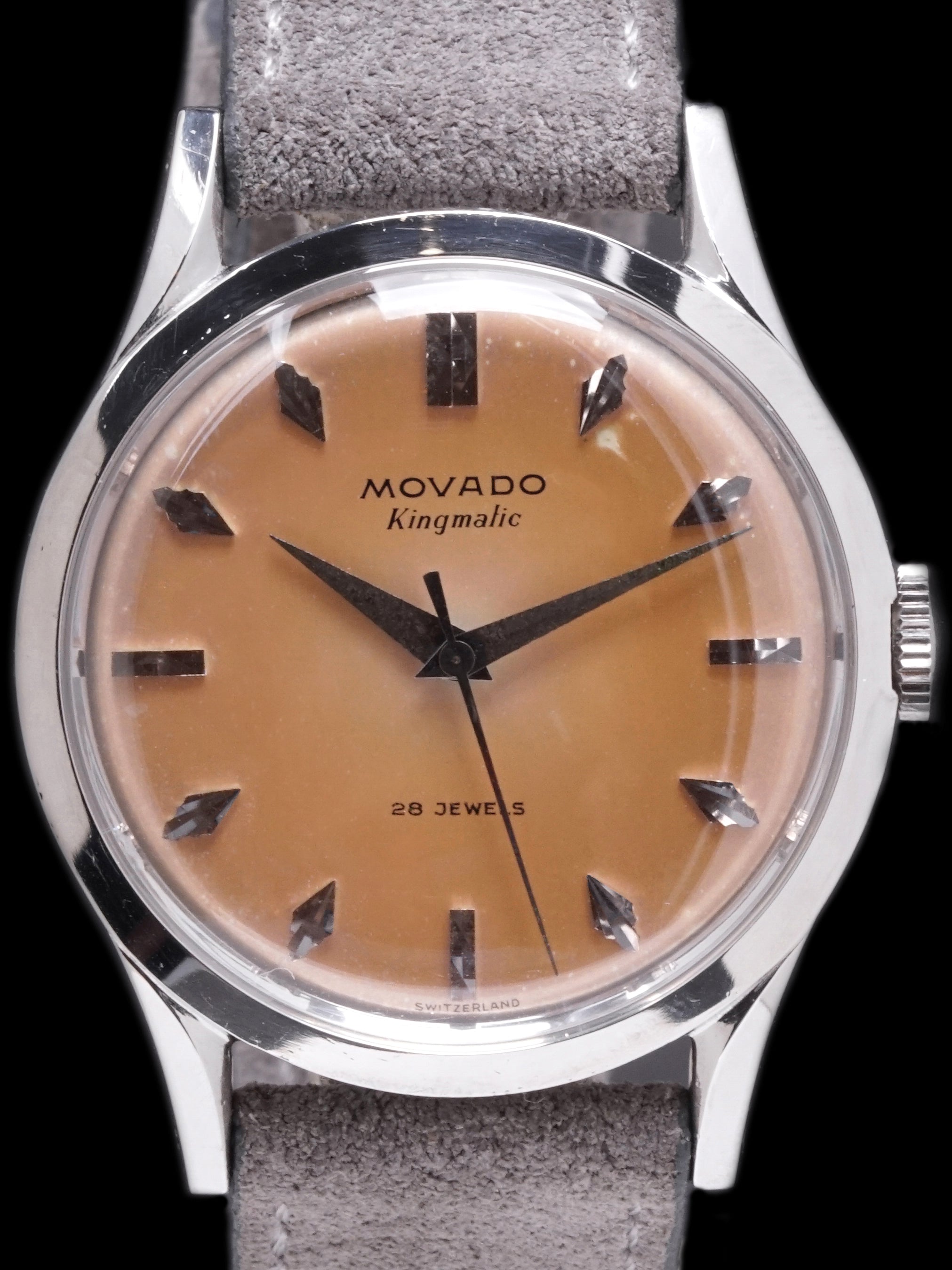 Tropical 1950s Movado Kingmatic (Ref. 11179) "Fancy Markers"