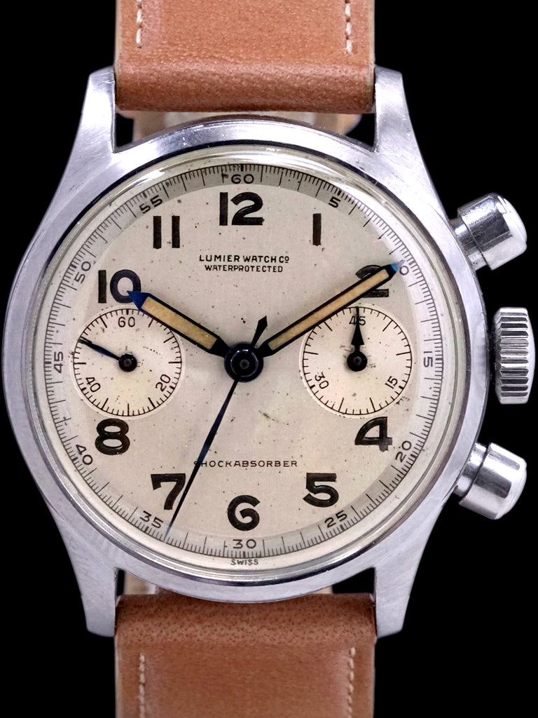1940s Lumier Watch Co Chronograph "Venus Cal. 150"