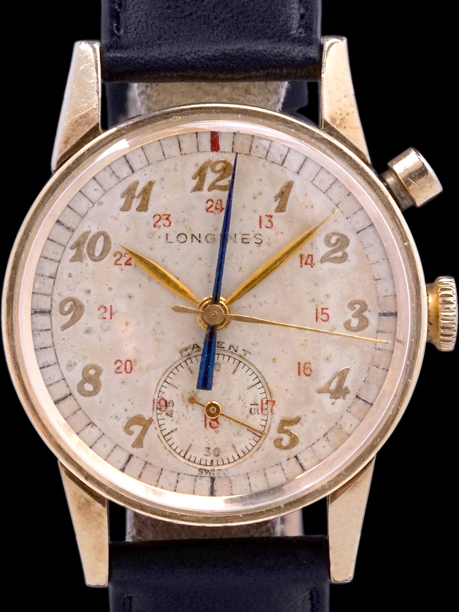 1953 Longines Mono-Pusher Stop-Second Chronograph (Cal. 12.68Z) 10k Gold Filled - Previously Owned By Joe Paparella