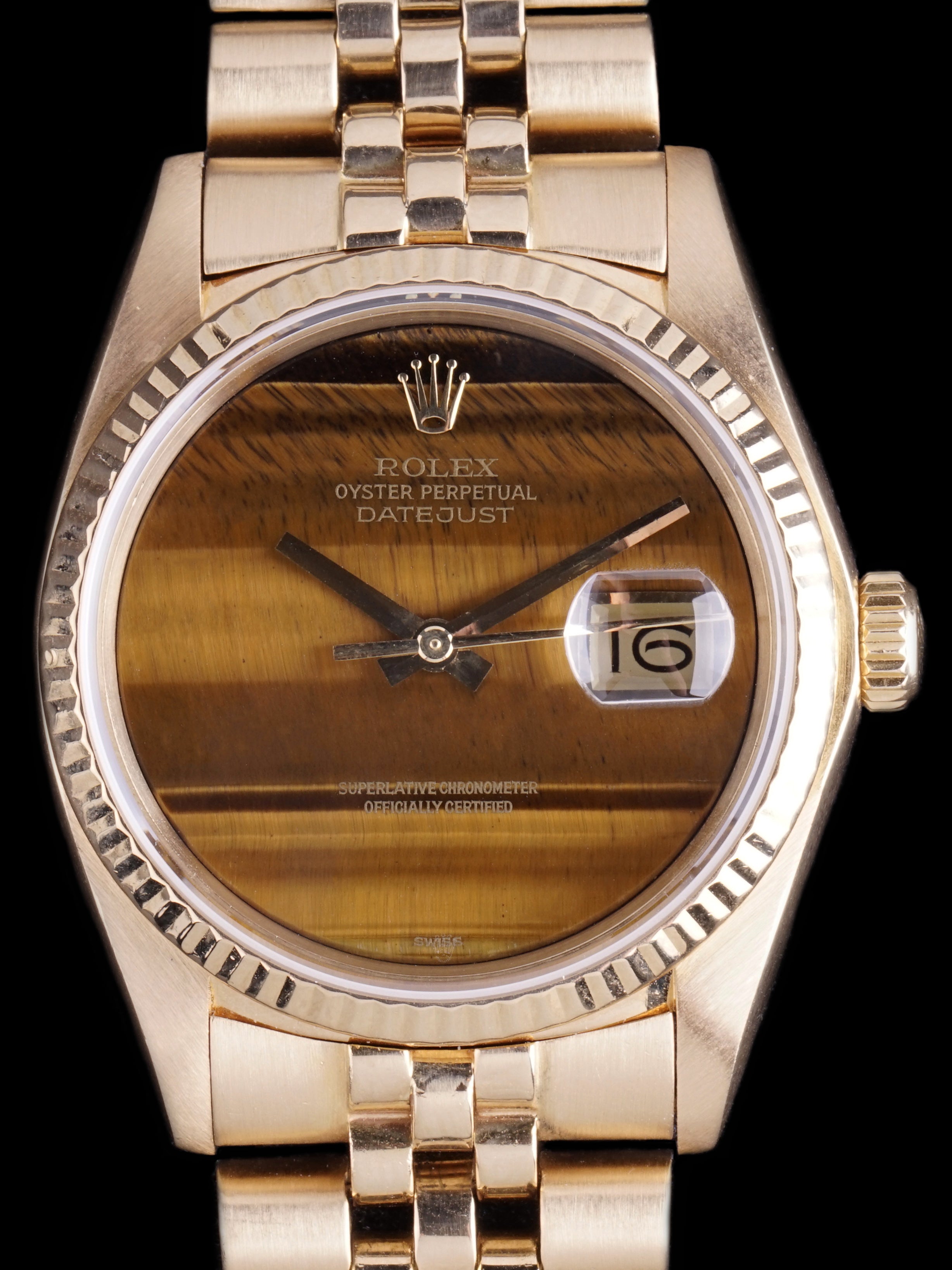 1979 Rolex Datejust (Ref. 16018) 18k YG "Tiger Eye"
