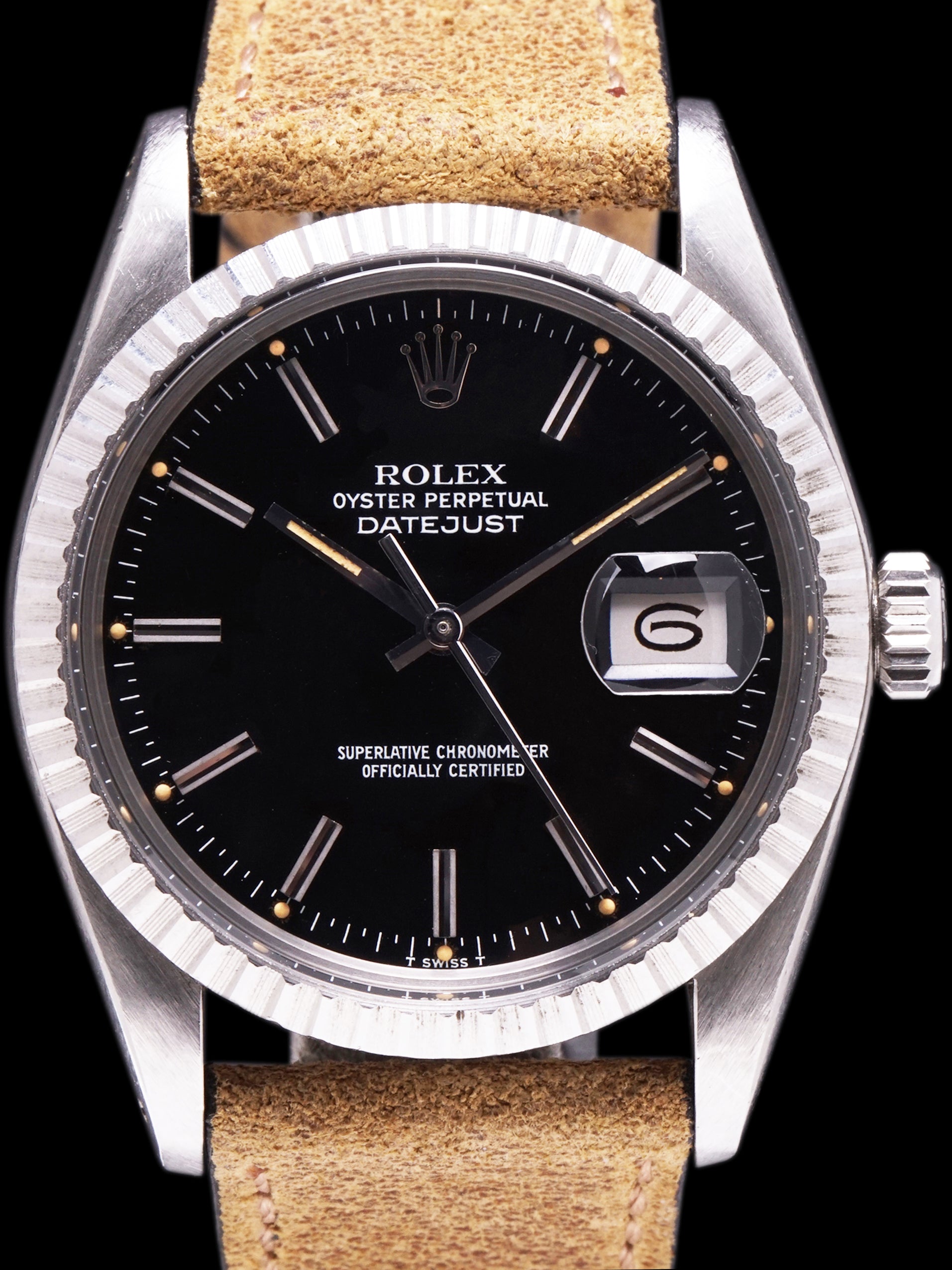 *Unpolished* 1978 Rolex Datejust (Ref. 16030) Black Dial