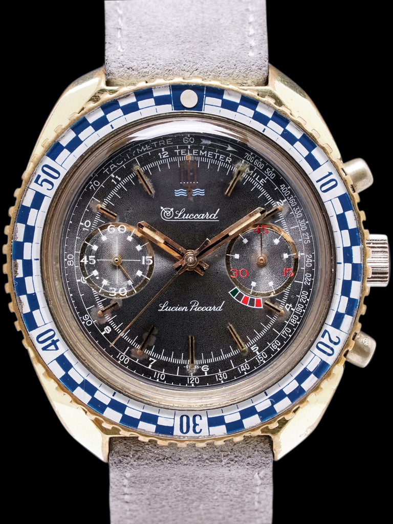 1970s Lucien Piccard Luccard Chronograph "Paul Newman Dial"