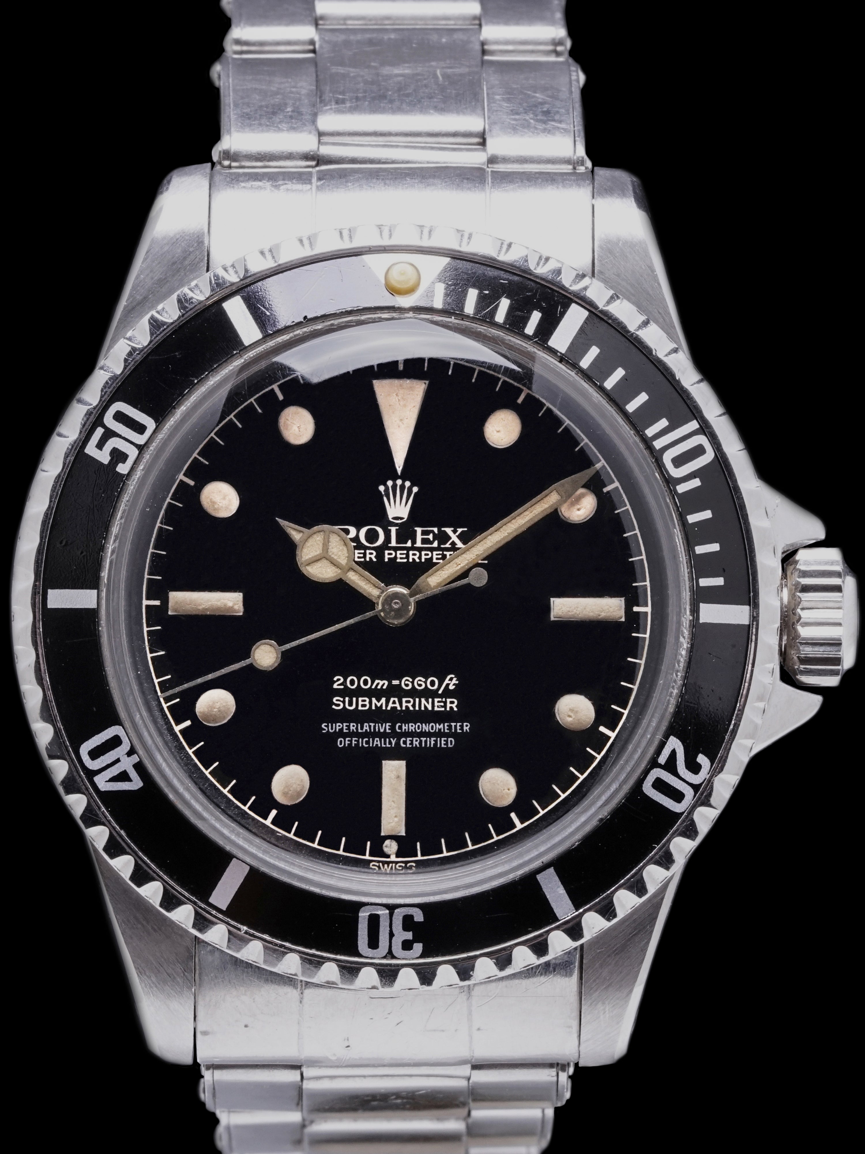 1961 Rolex Submariner (Ref. 5512) Gilt Chapter Ring Exclamation Dial W/ PCG