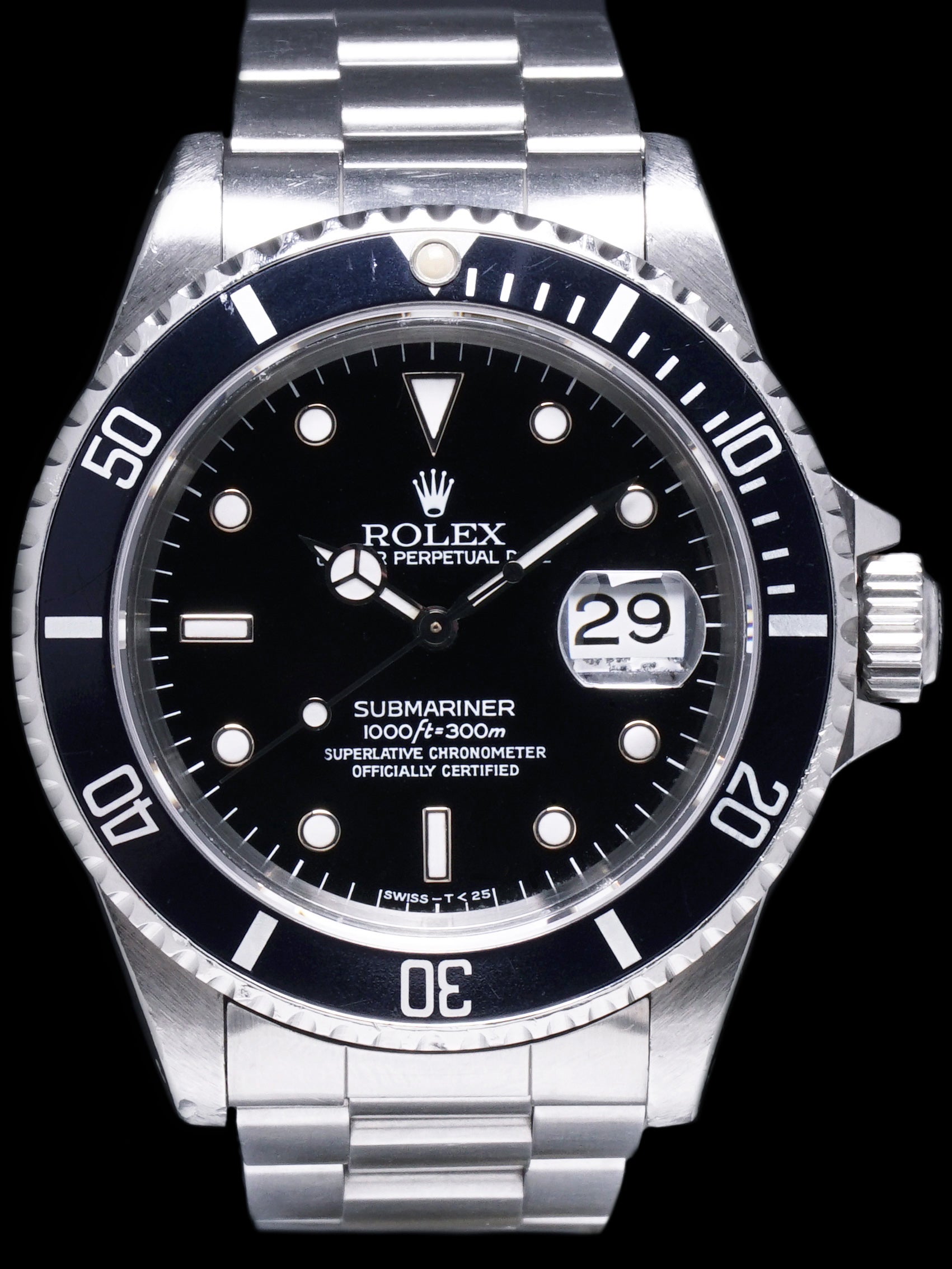 *Unpolished* 1994 Rolex Submariner (Ref. 16610) W/ Box and Papers