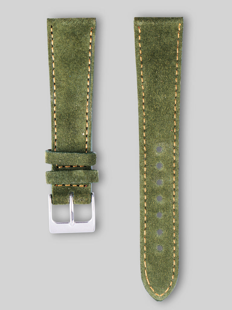 Suede Watch Strap - Swedish Moss
