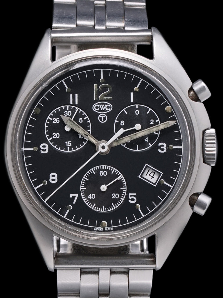 1990s CWC Quartz Military Pilots Chronograph "Belgian Air Force"
