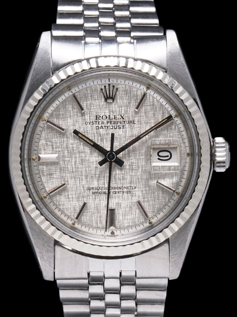 1973 Rolex Datejust (Ref. 1601) Silver  "Linen Dial”