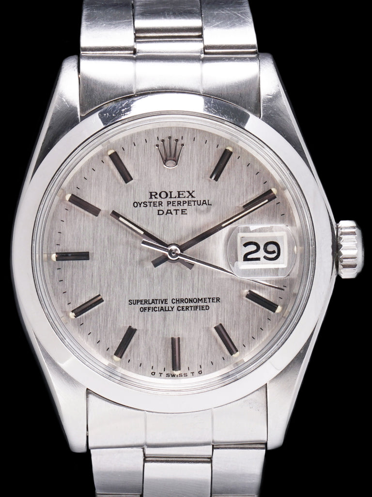 1974 Rolex Oyster-Perpetual Date (Ref. 1500) Silver Sigma "Linen" Dial