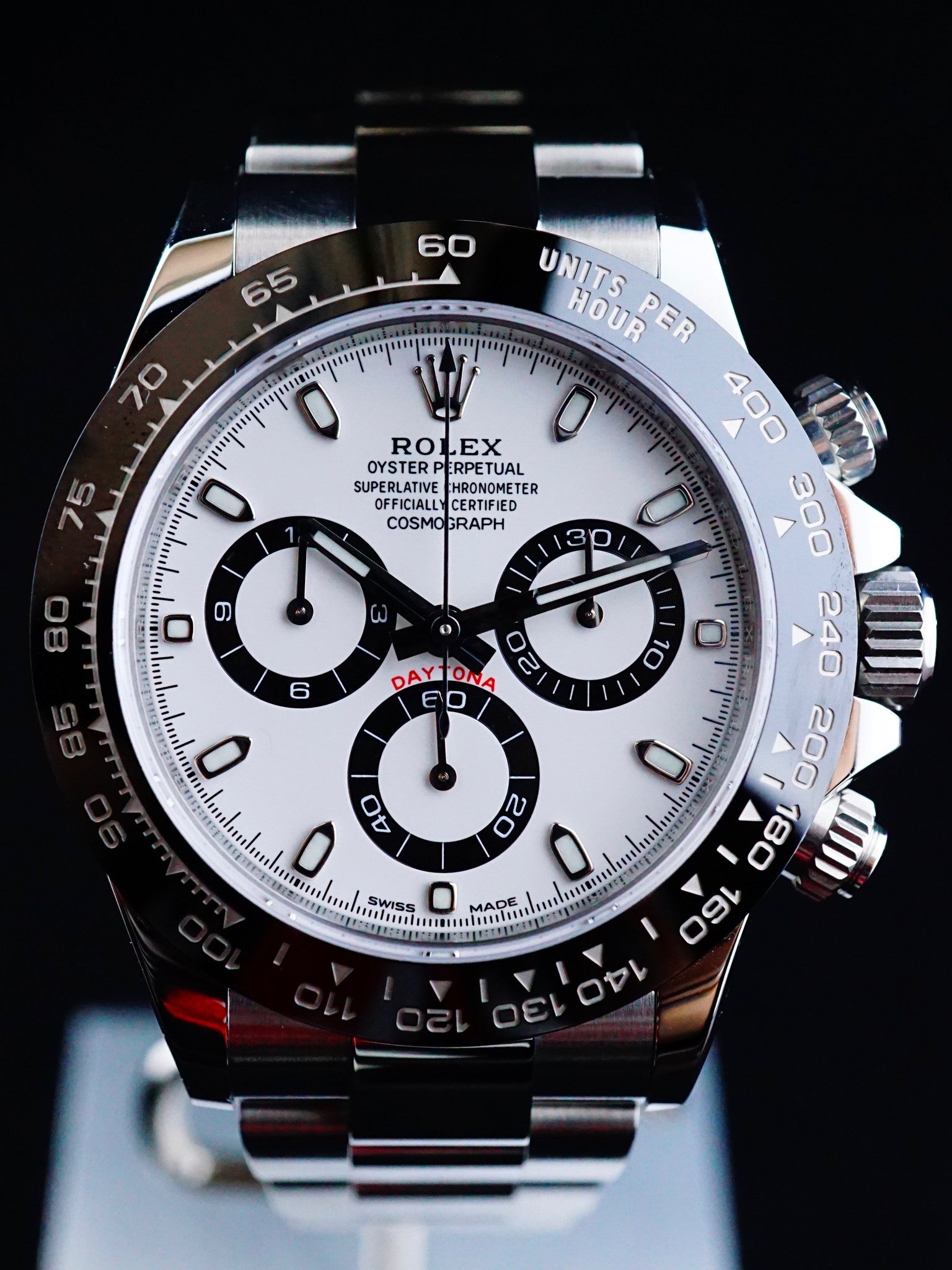 2016 Rolex Ceramic Daytona 116500LN White Dial with Box and Papers