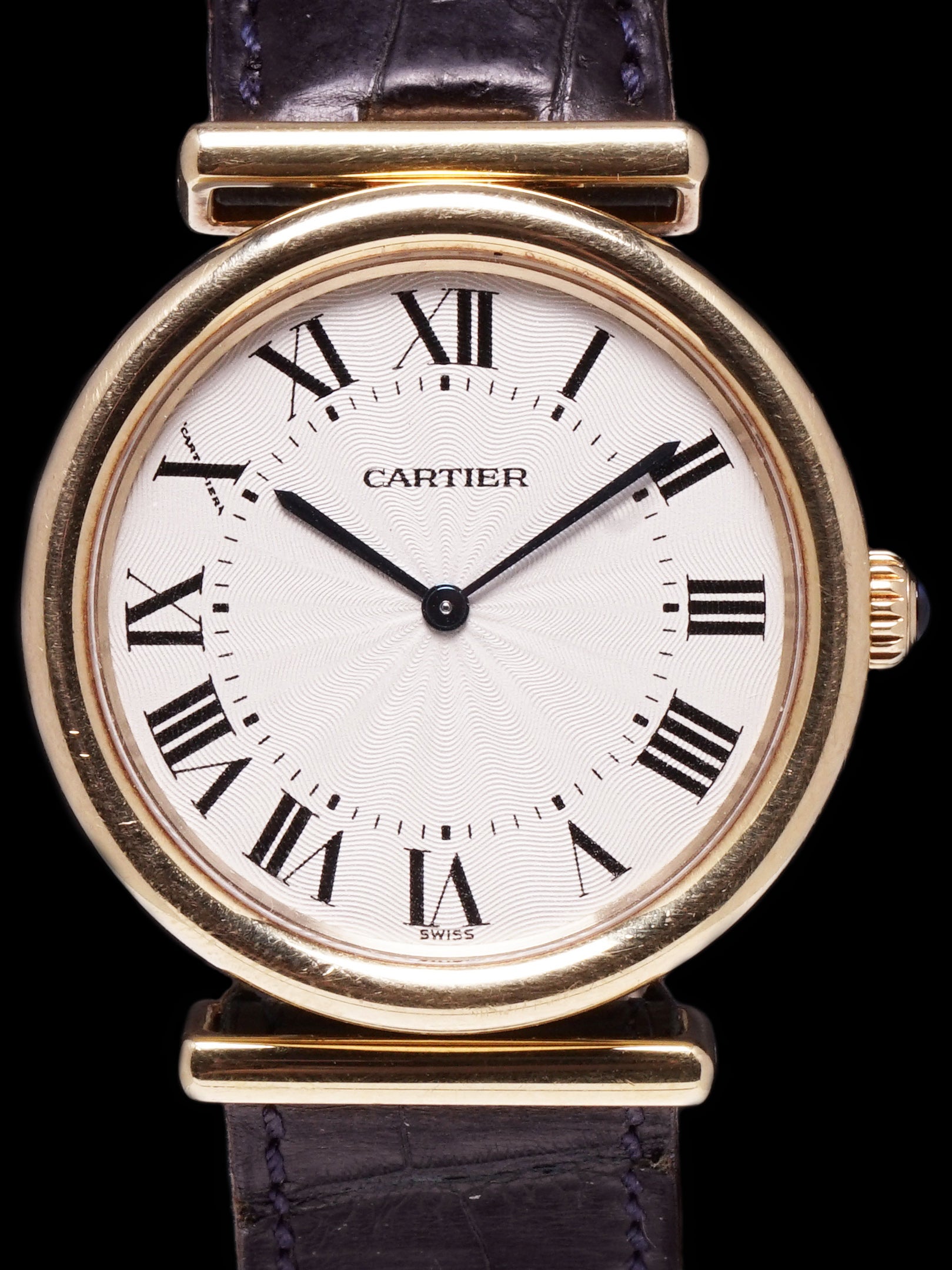 2000s Cartier Vendome Bi-Plan (Ref. 2220) 18k YG "Manual"
