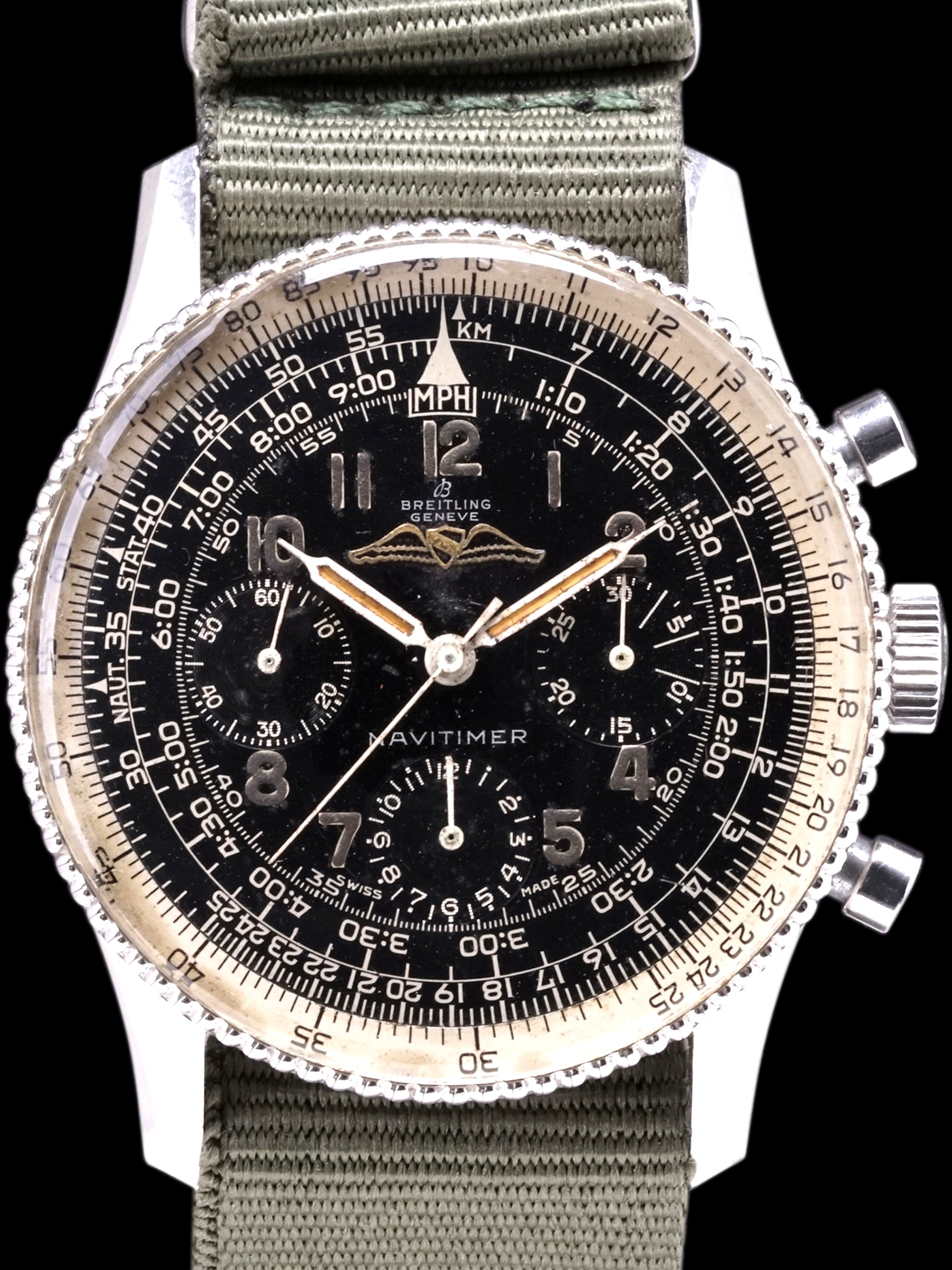 1960 Breitling Navitimer (Ref. 806) AOPA "Black Gilt Dial"