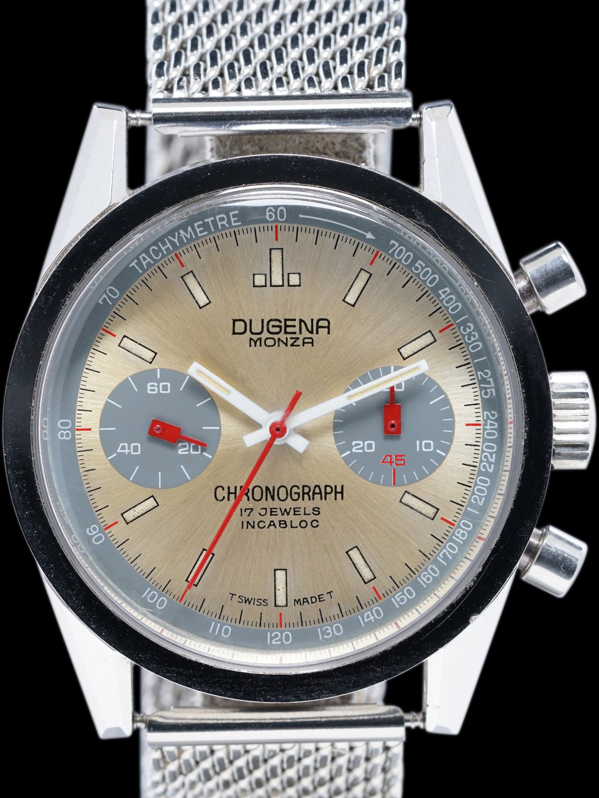 1970s Dugena Monza Chronograph Valjoux Cal. 7733