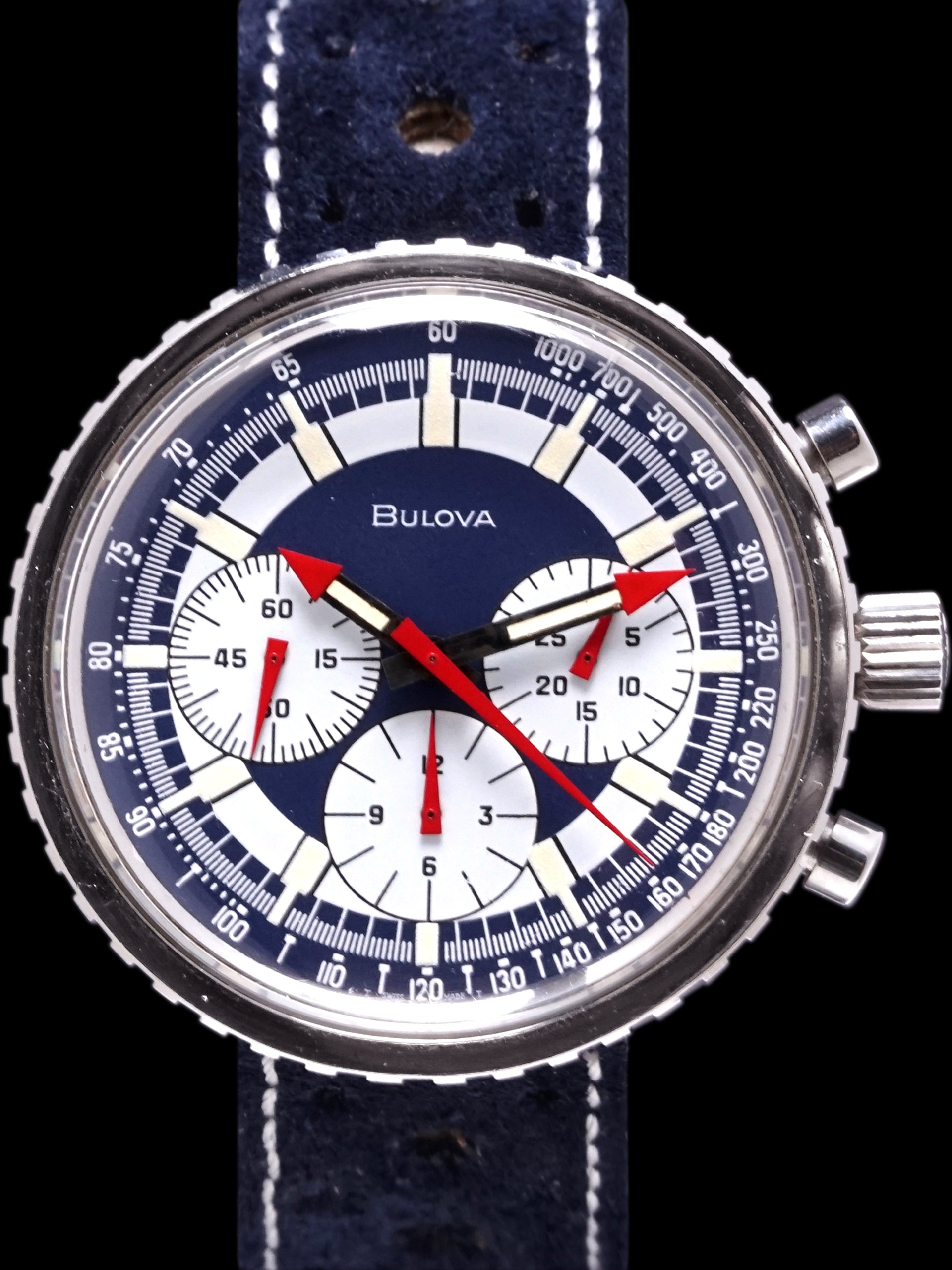 *Unpolished* 1970 Bulova Chronograph C "Stars & Stripes"