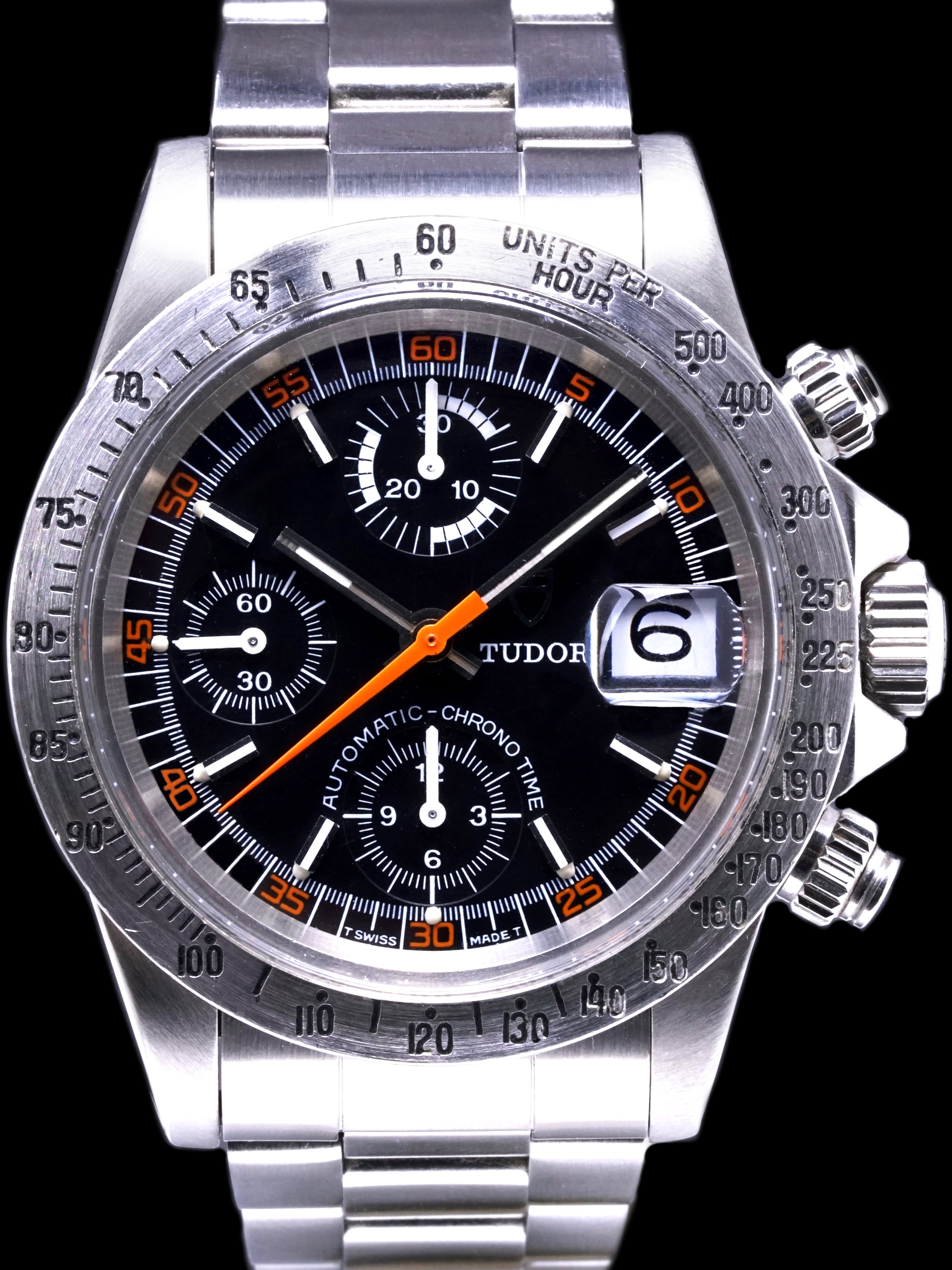 1977 Tudor Big Block Chronograph (Ref. 94300) "Halloween" W/ Box & Papers