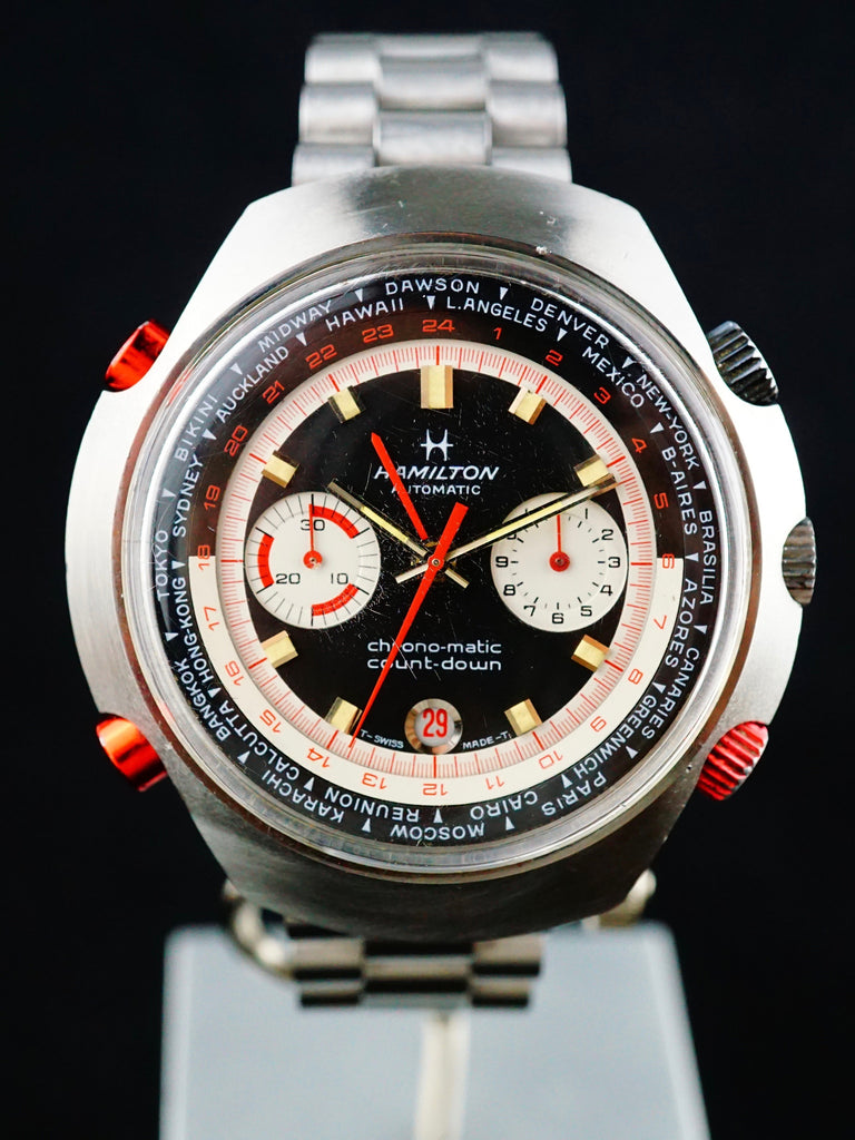 Rare 1970 Hamilton Count-Down GMT Chrono-Matic
