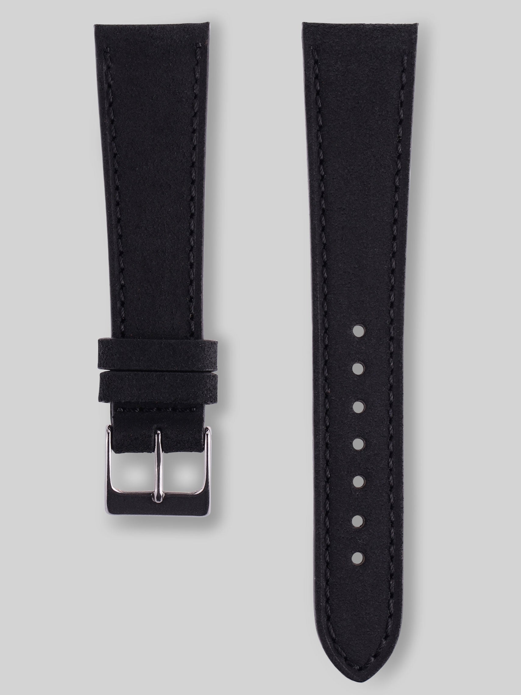 Nubuck Watch Strap - Noir