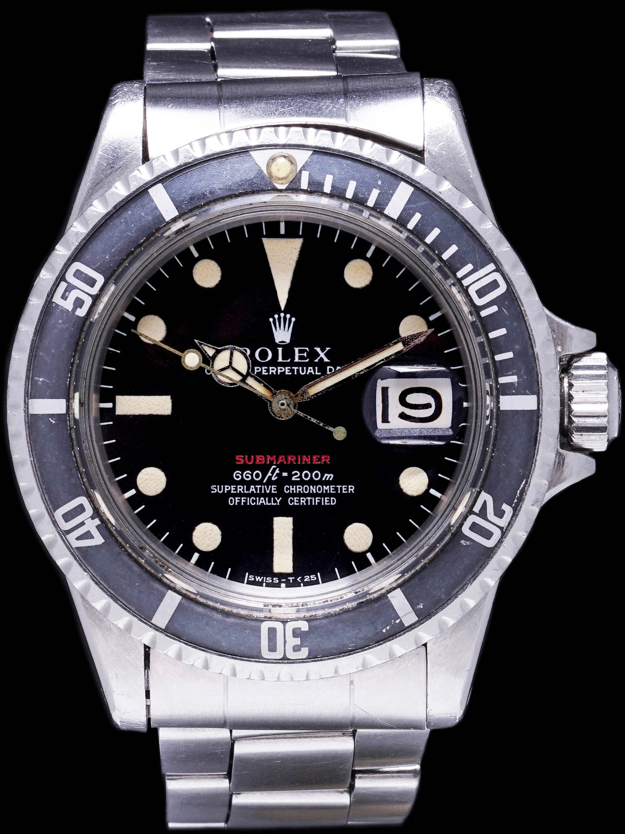 1970 Rolex Red Submariner (Ref. 1680) "Mk. IV Dial" With Box and Papers