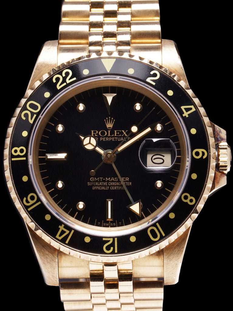 Unpolished 1984 Rolex GMT-Master (Ref. 16758) 18k YG