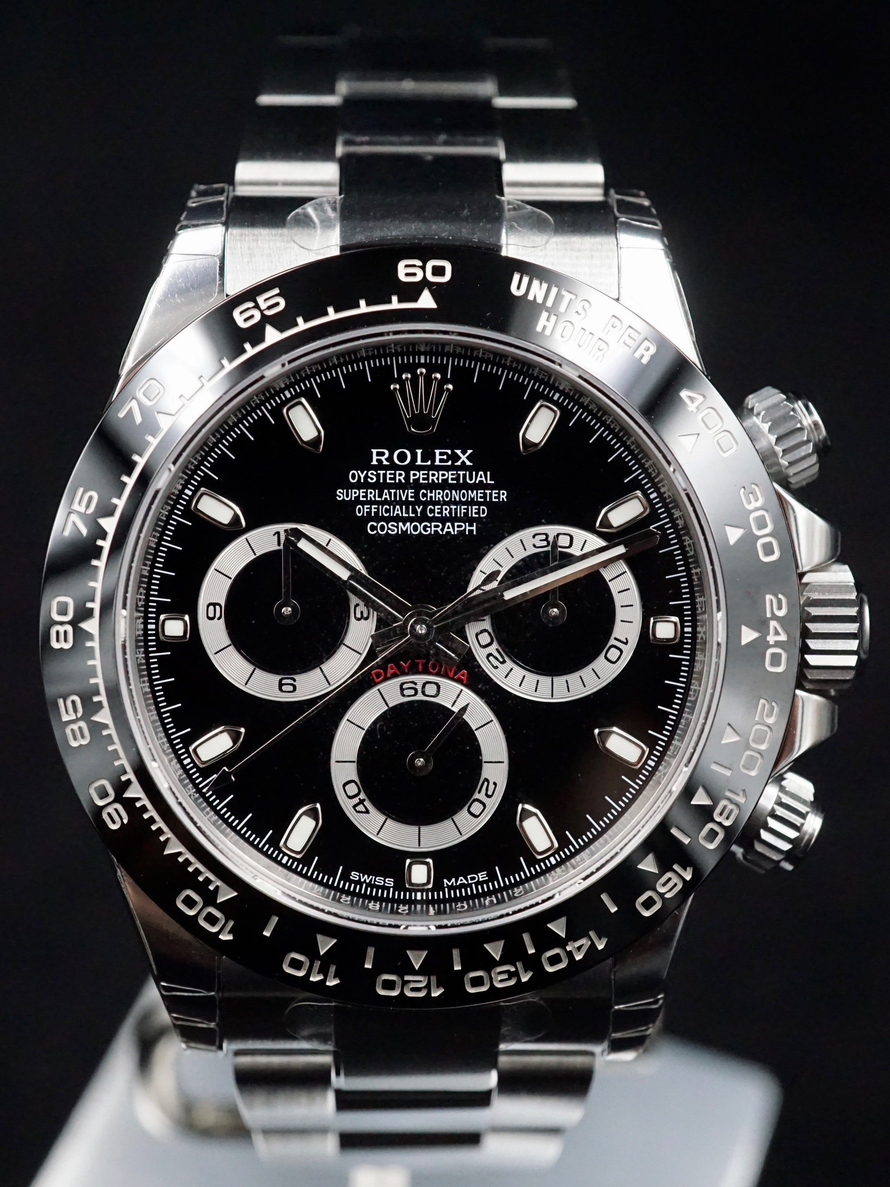 2017 Rolex Ceramic Daytona 116500LN Black Dial with Box and Papers