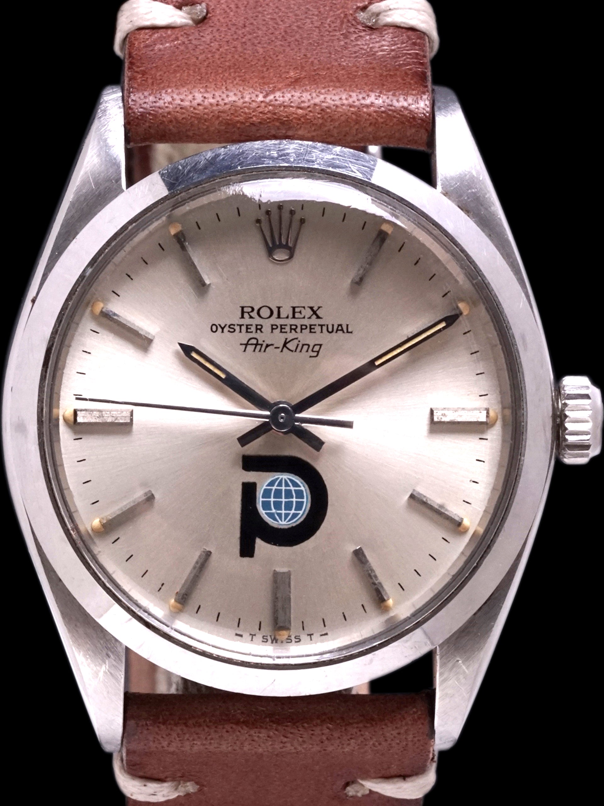 *Unpolished* 1979 Rolex Air-King (Ref. 5500) "Pool Intairdril" Logo Dial