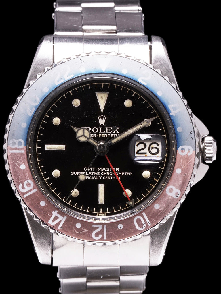 1960 Rolex GMT-Master (Ref. 1675) Gilt Chapter Ring W/ PCG