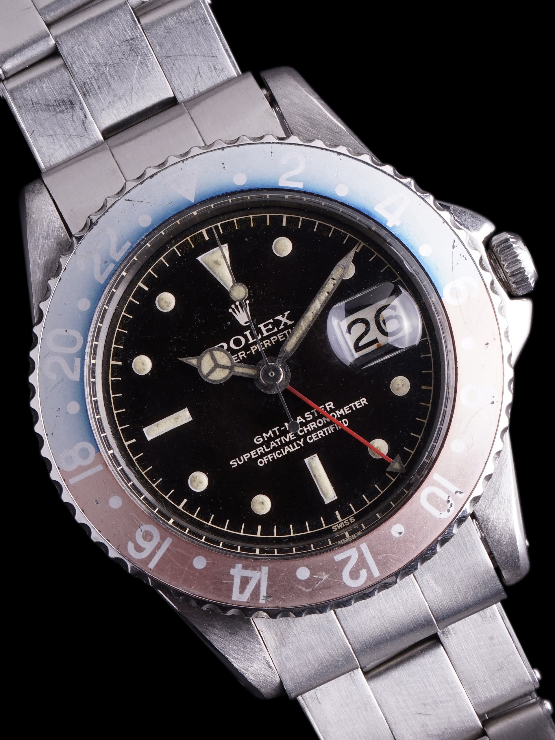 Rolex GMT-Master 1675 Caramel Tropical Gilt Chapter Ring Dial PCG Case