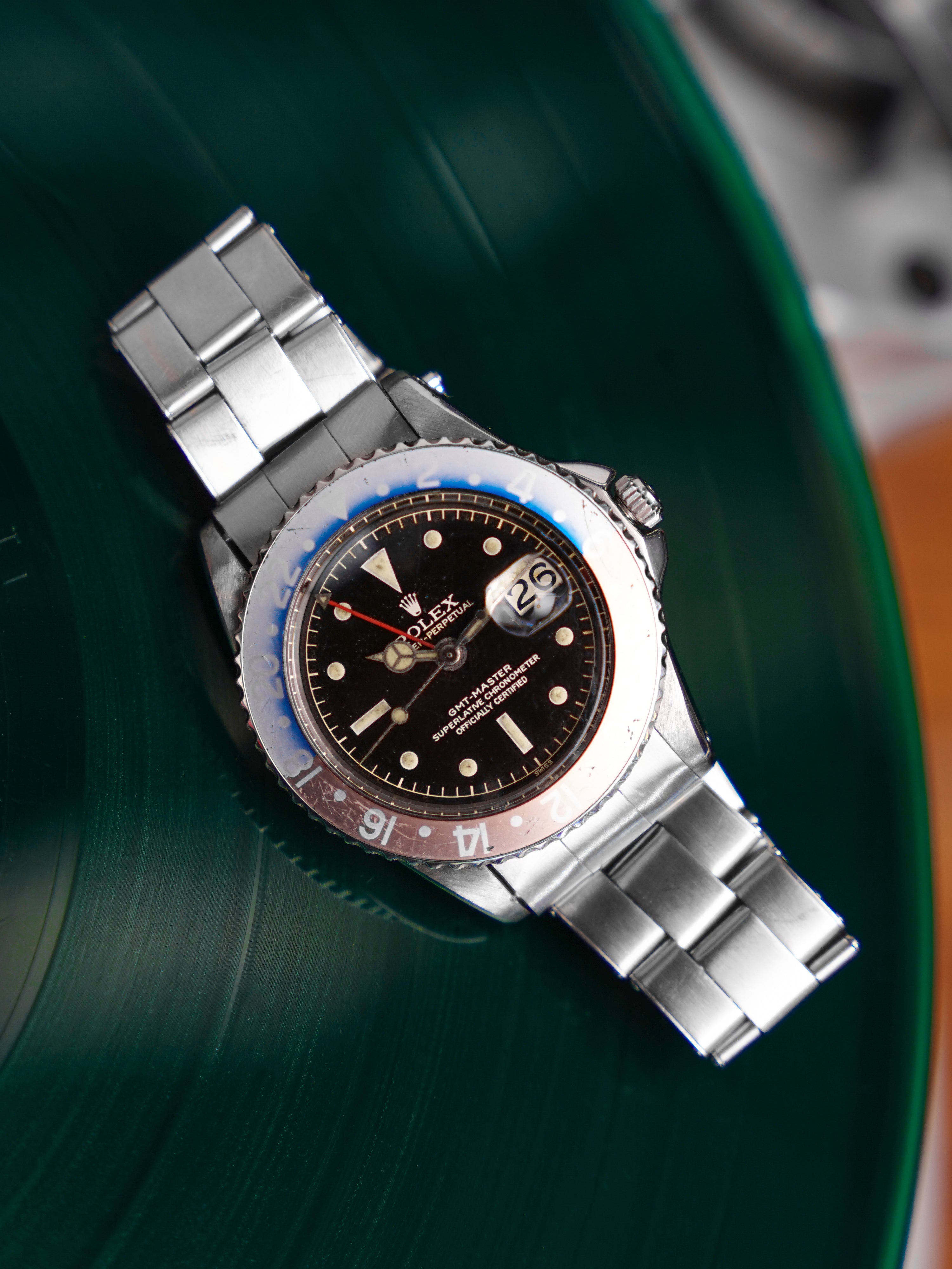 1960 Rolex GMT-Master (Ref. 1675) Gilt Chapter Ring W/ PCG