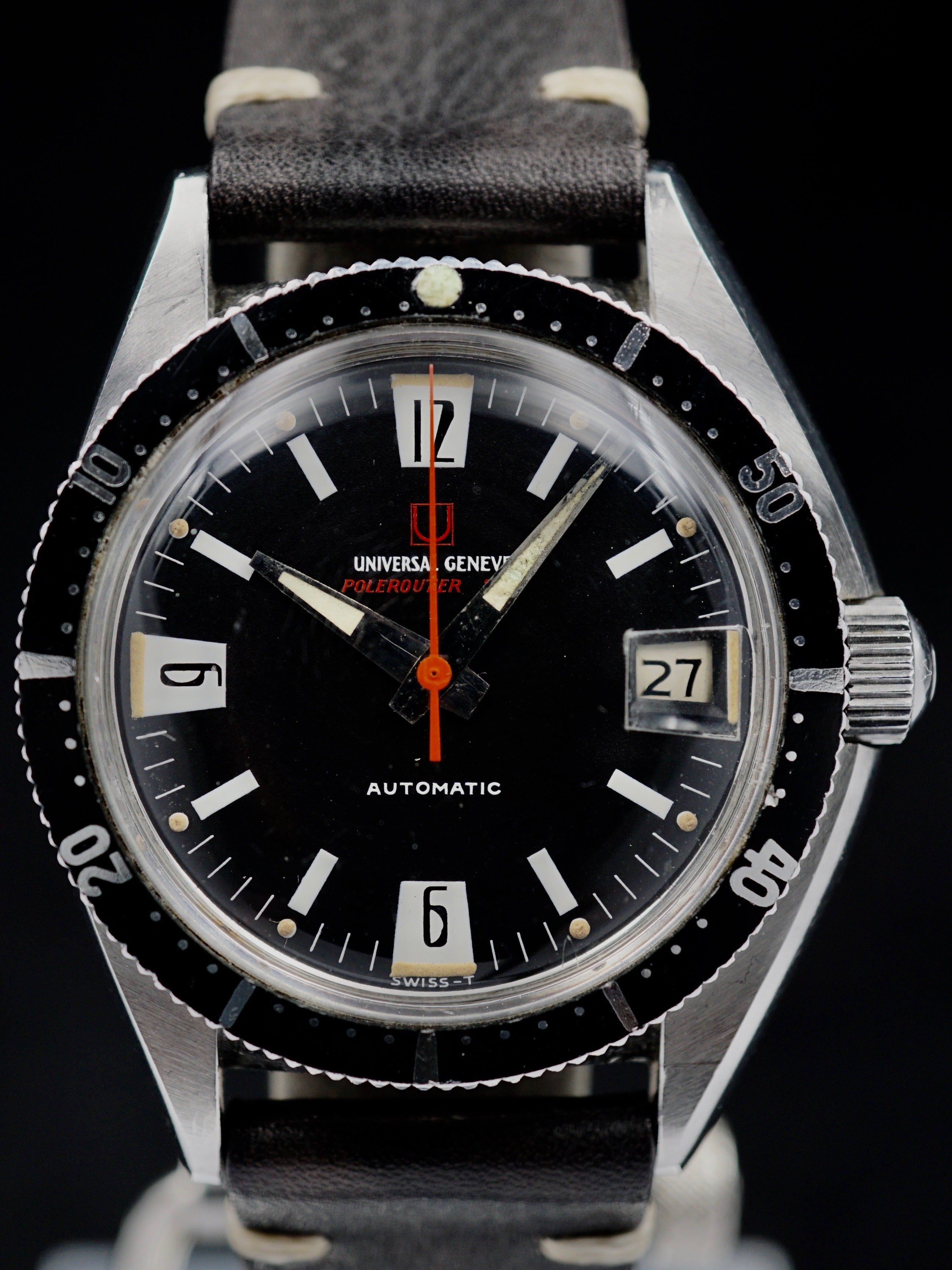 Rare 1966 Universal Geneve Polerouter Sub (Ref. 869116/01) "Mk. 1 Dial