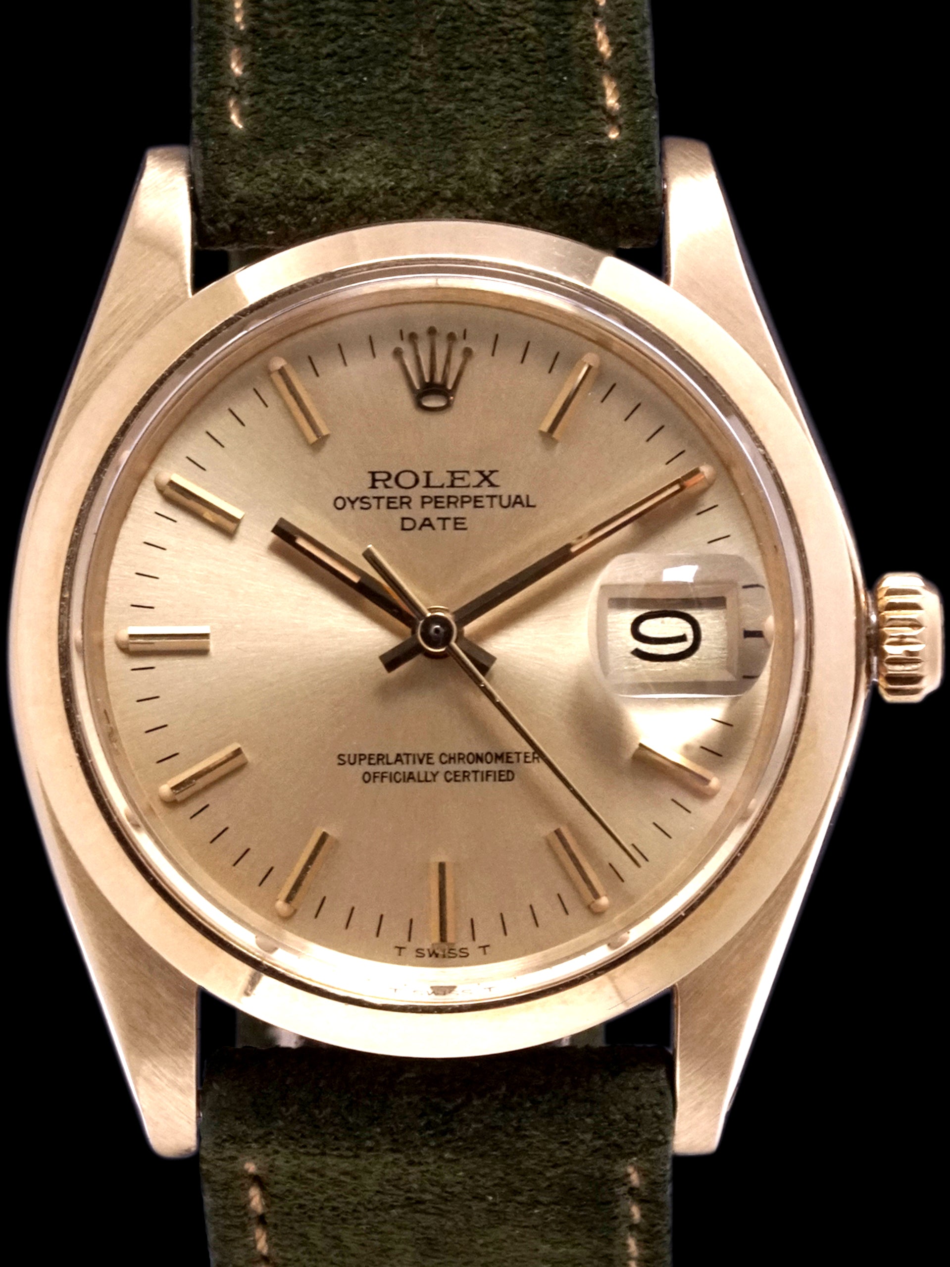 1974 Rolex Oyster-Perpetual Date (Ref. 1500) 14k YG